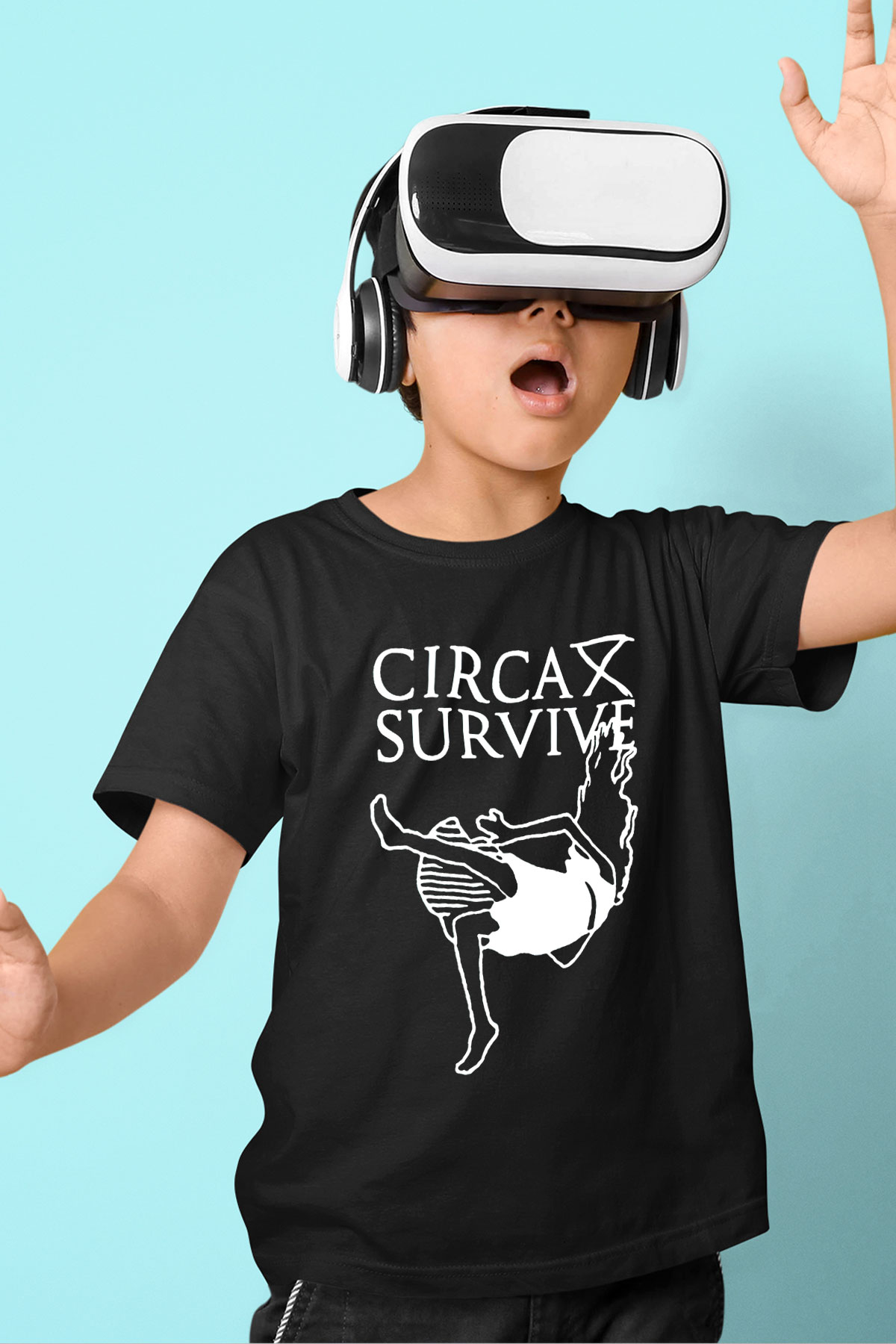 Circa Survive Siyah Unisex Çocuk Tişört