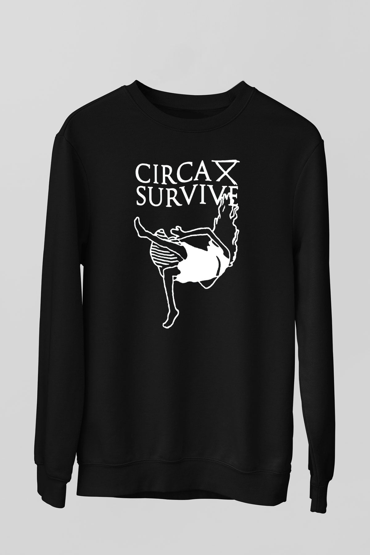 Circa Survive Siyah Unisex Sweatshirt