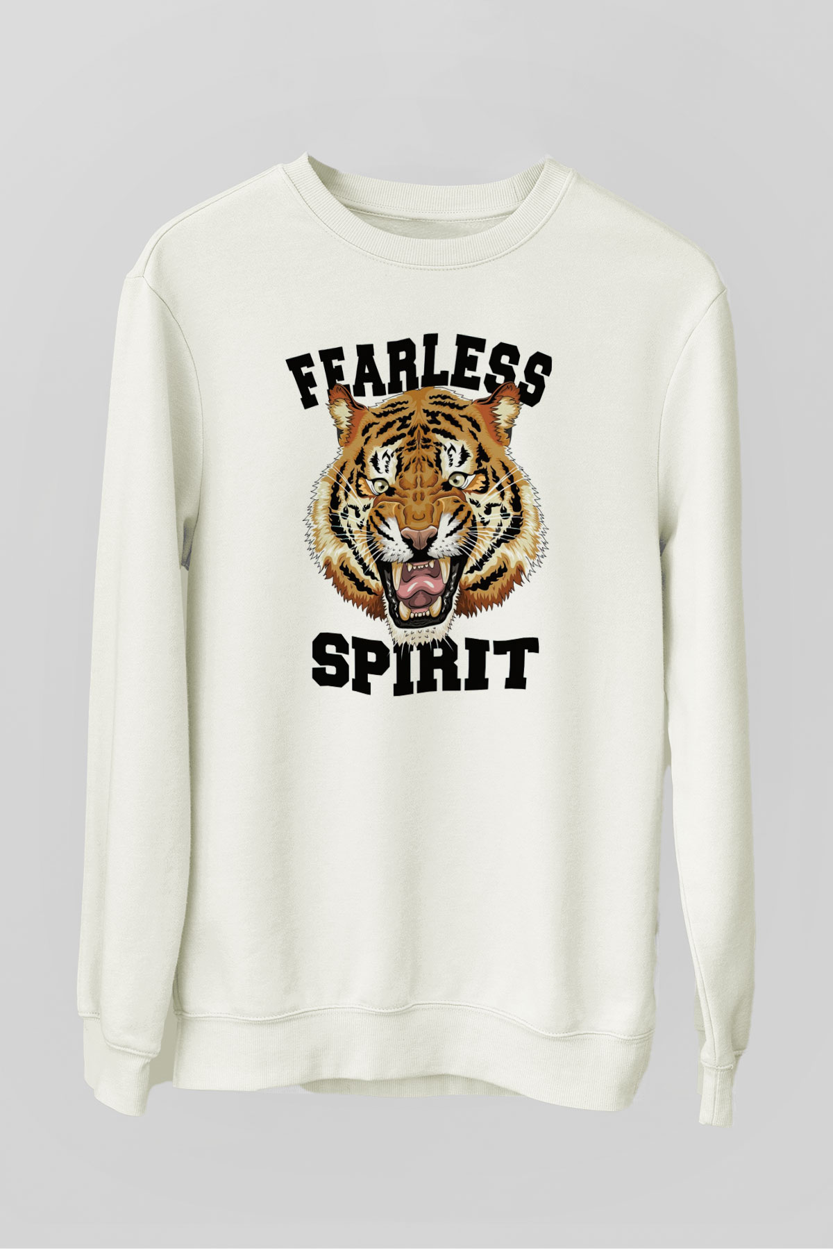 Çita Beyaz Unisex Sweatshirt