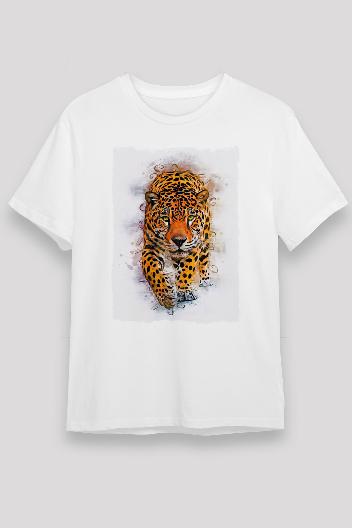 Çita Beyaz Unisex Tişört T-Shirt - TişörtFabrikası