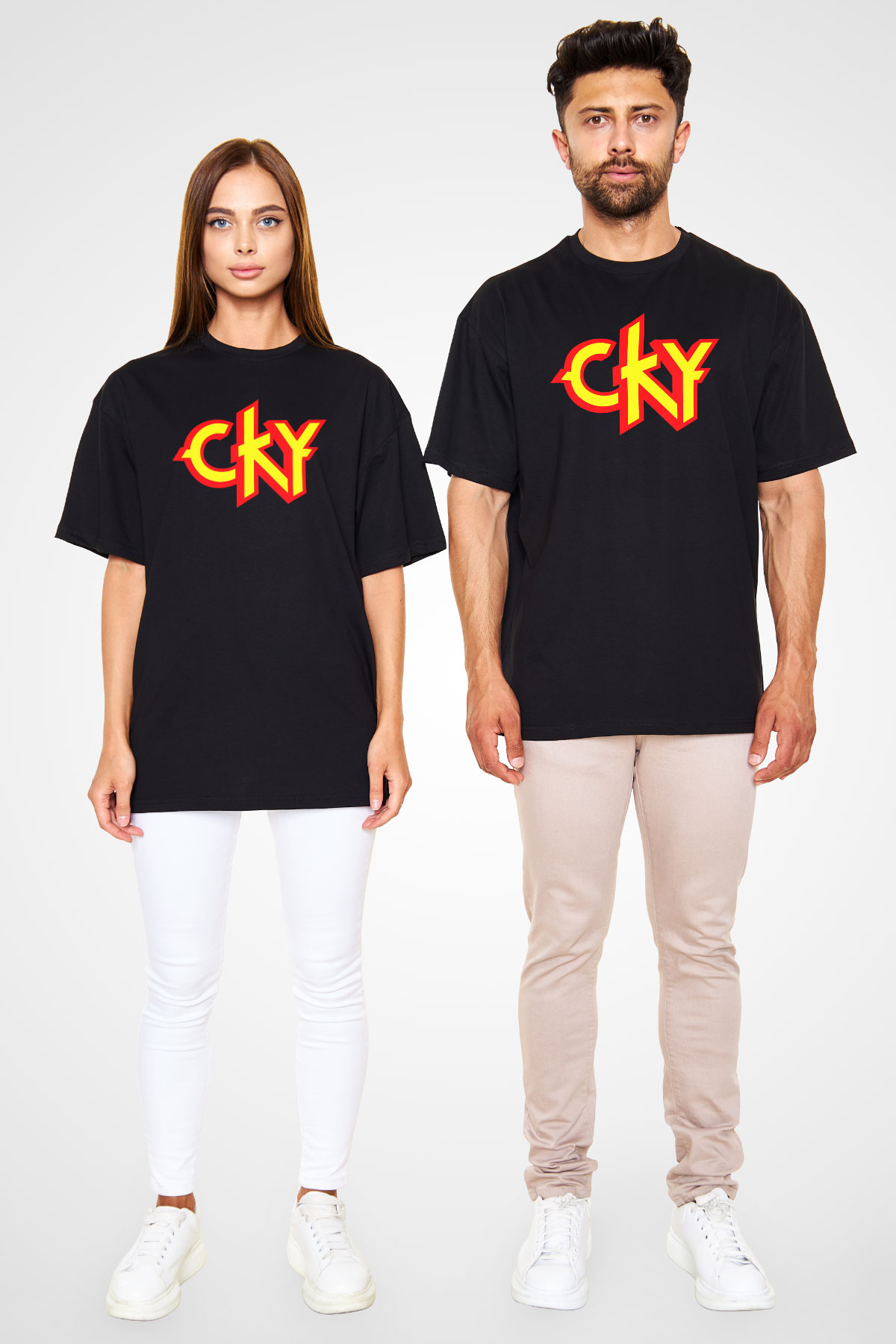 CKY Siyah Unisex Oversize Tişört T-Shirt