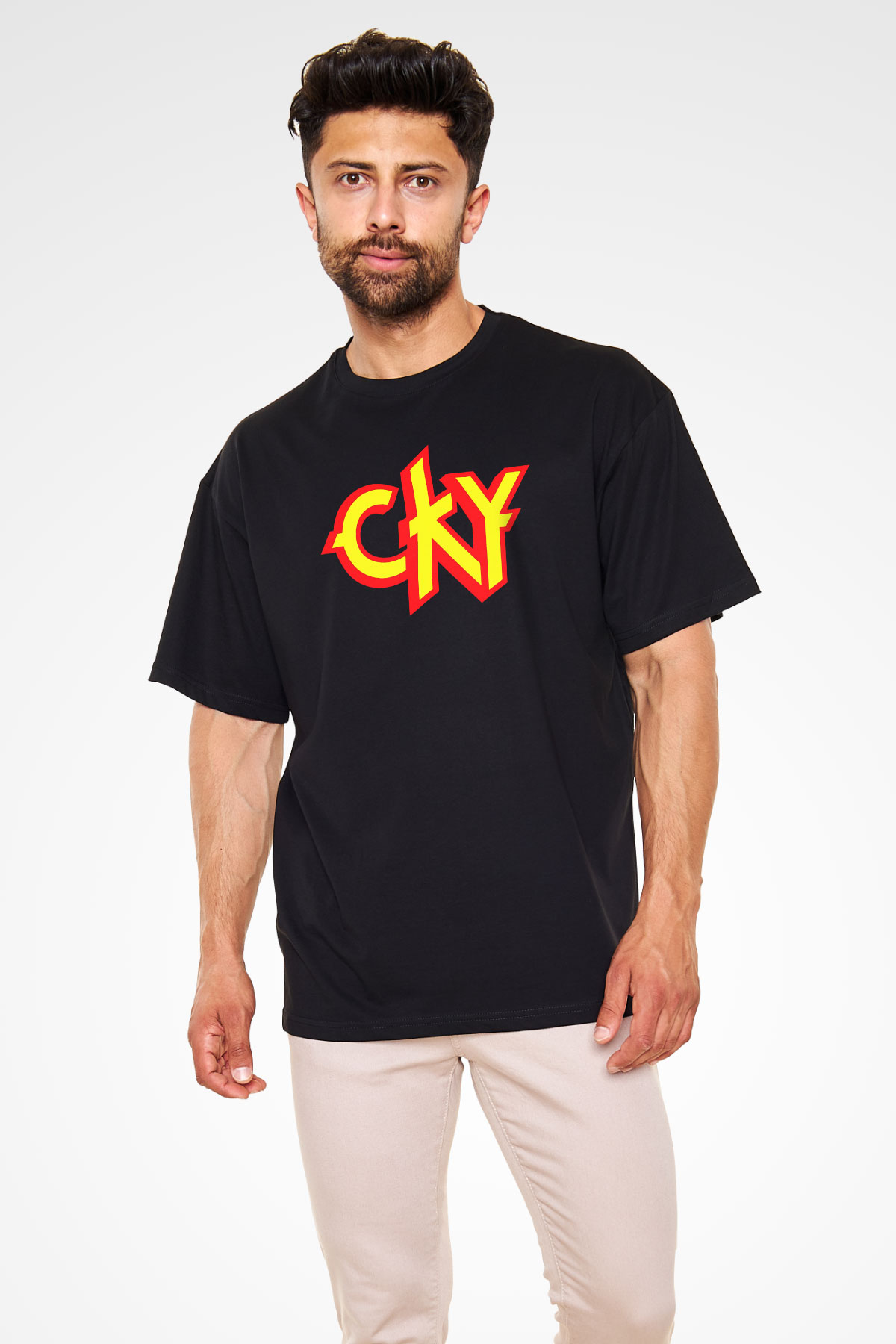 CKY Siyah Unisex Oversize Tişört T-Shirt