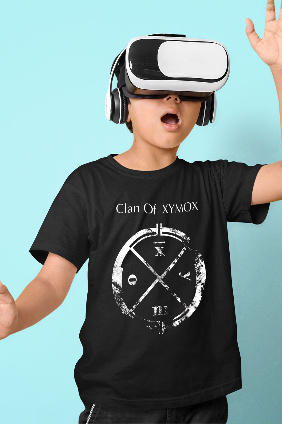 Clan of Xymox Siyah Unisex Çocuk Tişört