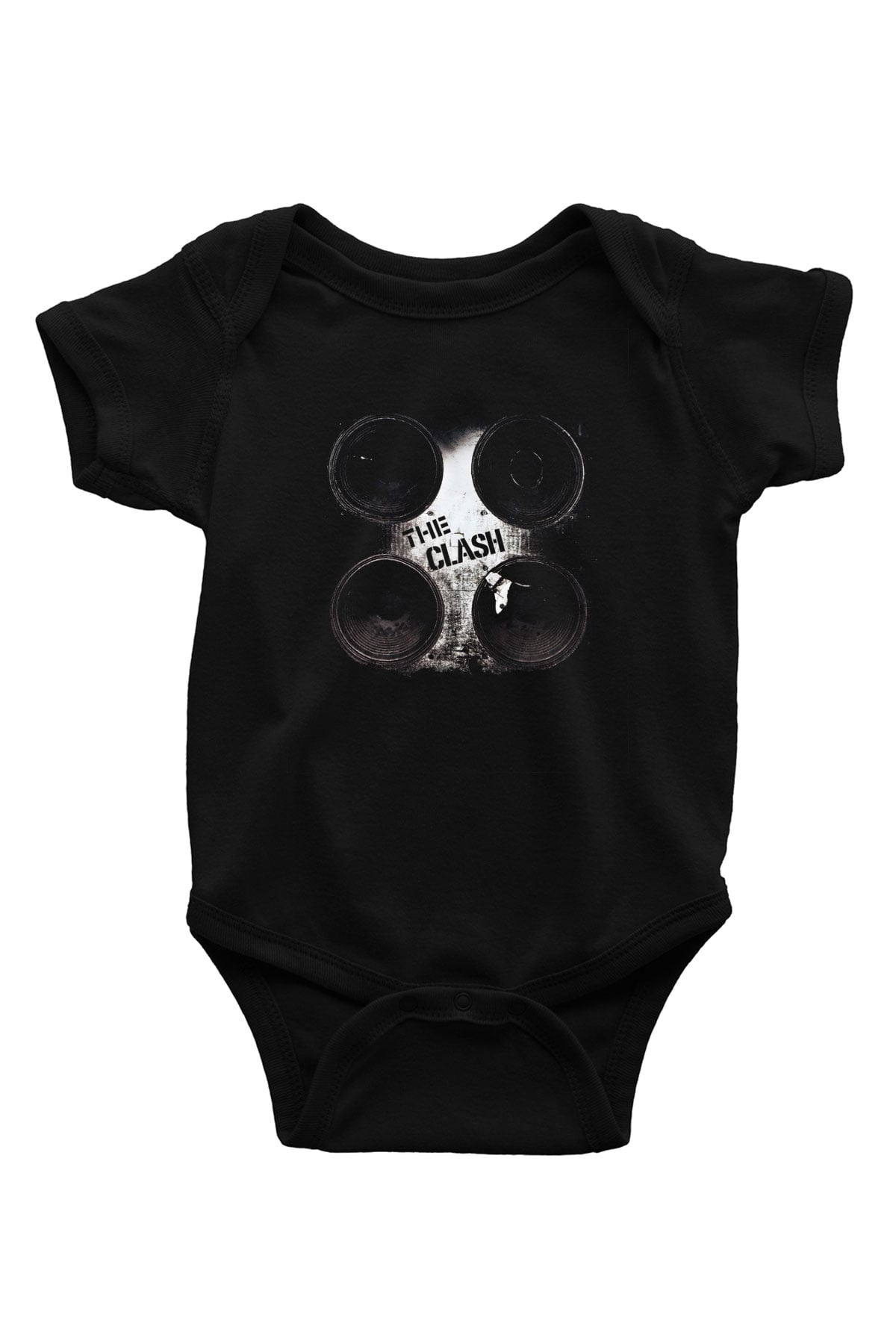 Clash (The) Baskılı Unisex Siyah Bebek Body - Zıbın