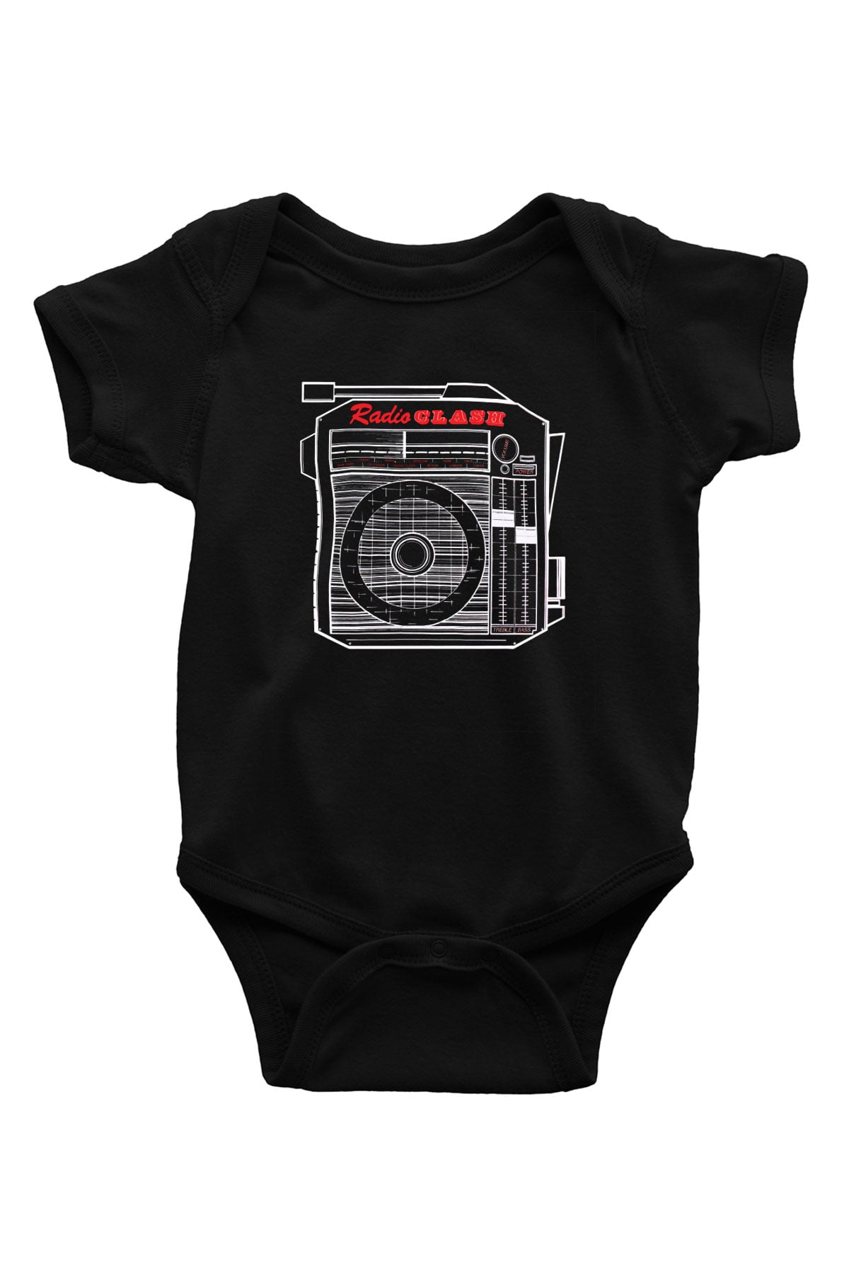 Clash (The) Baskılı Unisex Siyah Bebek Body - Zıbın