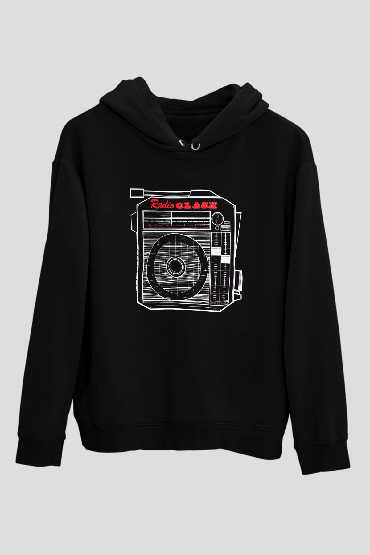 Clash (The) Baskılı Unisex Siyah Hoodie