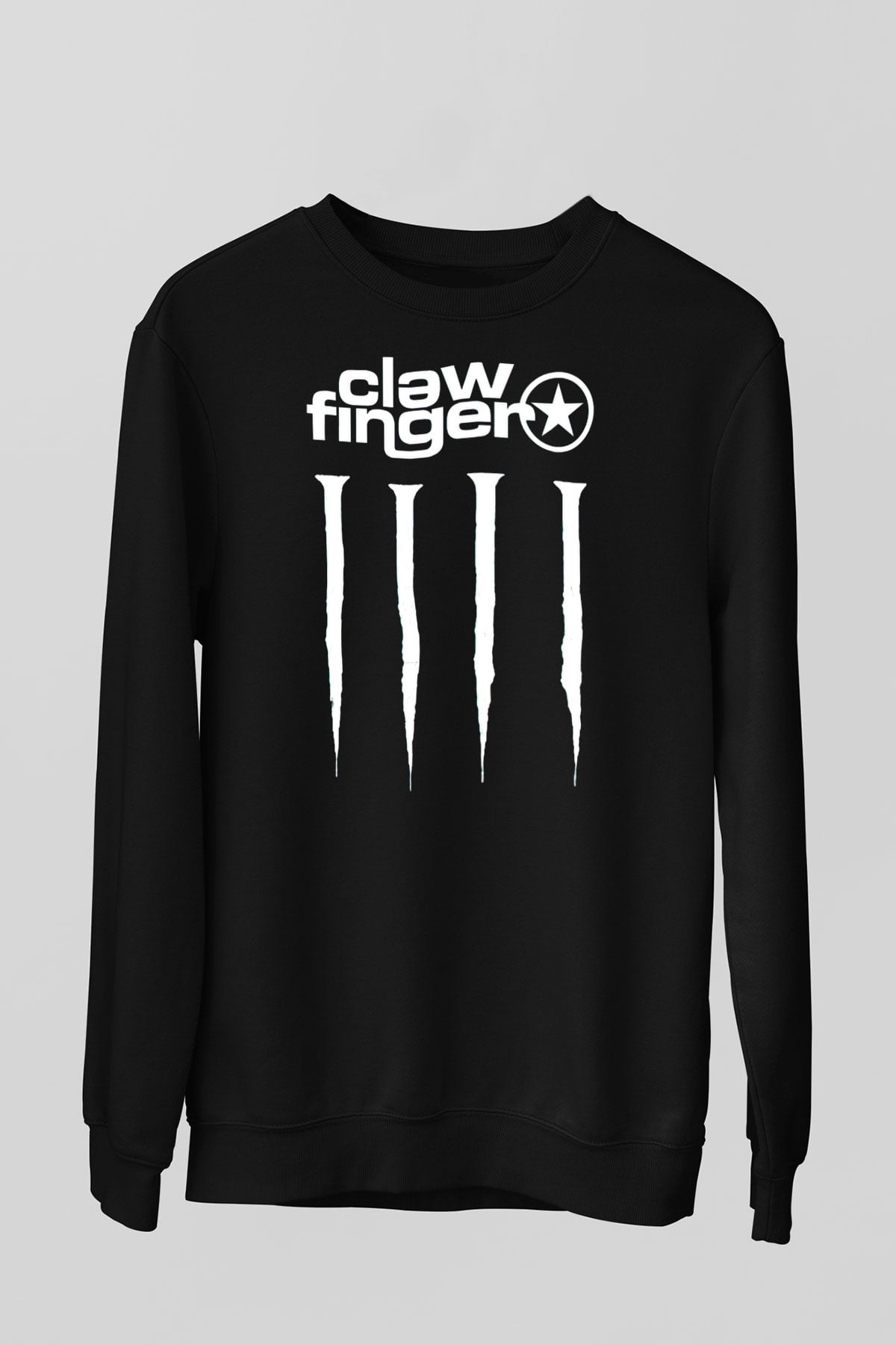 Clawfinger Siyah Unisex Sweatshirt