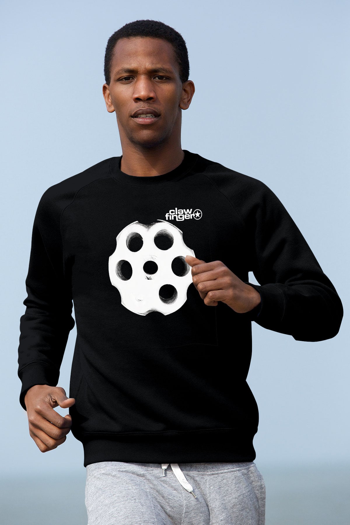 Clawfinger Siyah Unisex Sweatshirt