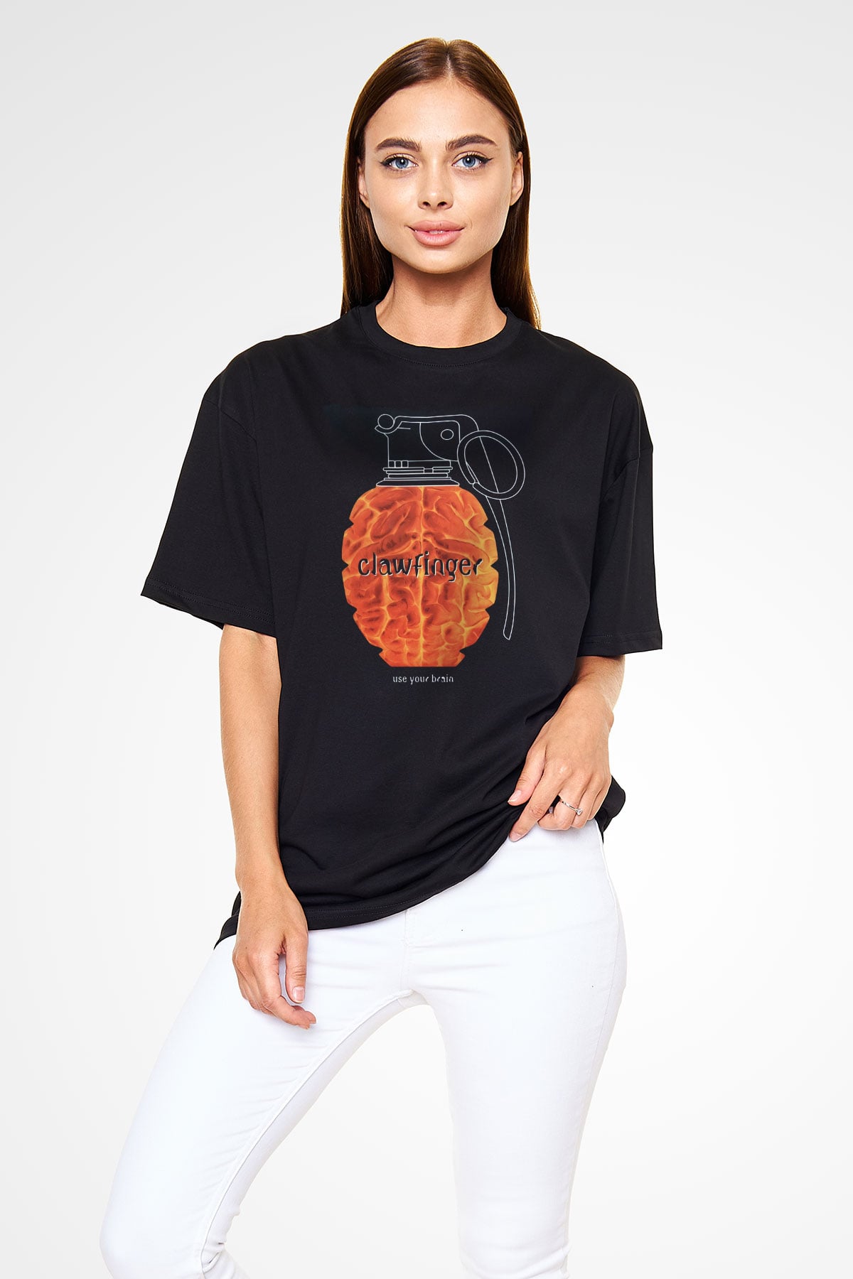 Clawfinger Siyah Unisex Tişört T-Shirt - TişörtFabrikası