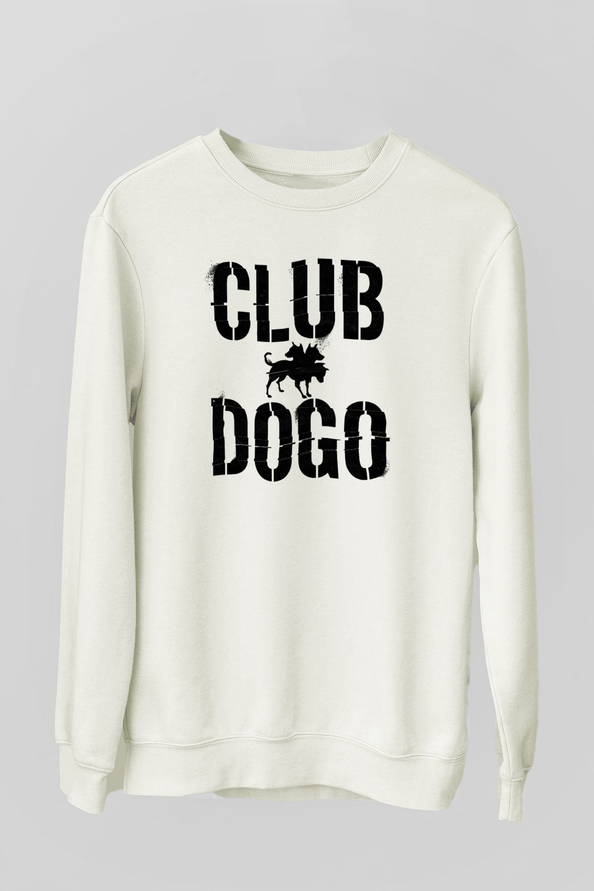 Club Dogo Beyaz Unisex Sweatshirt