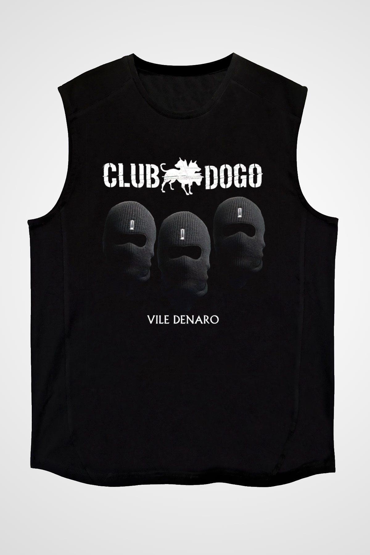 Club Dogo Siyah Unisex Kolsuz Tişört