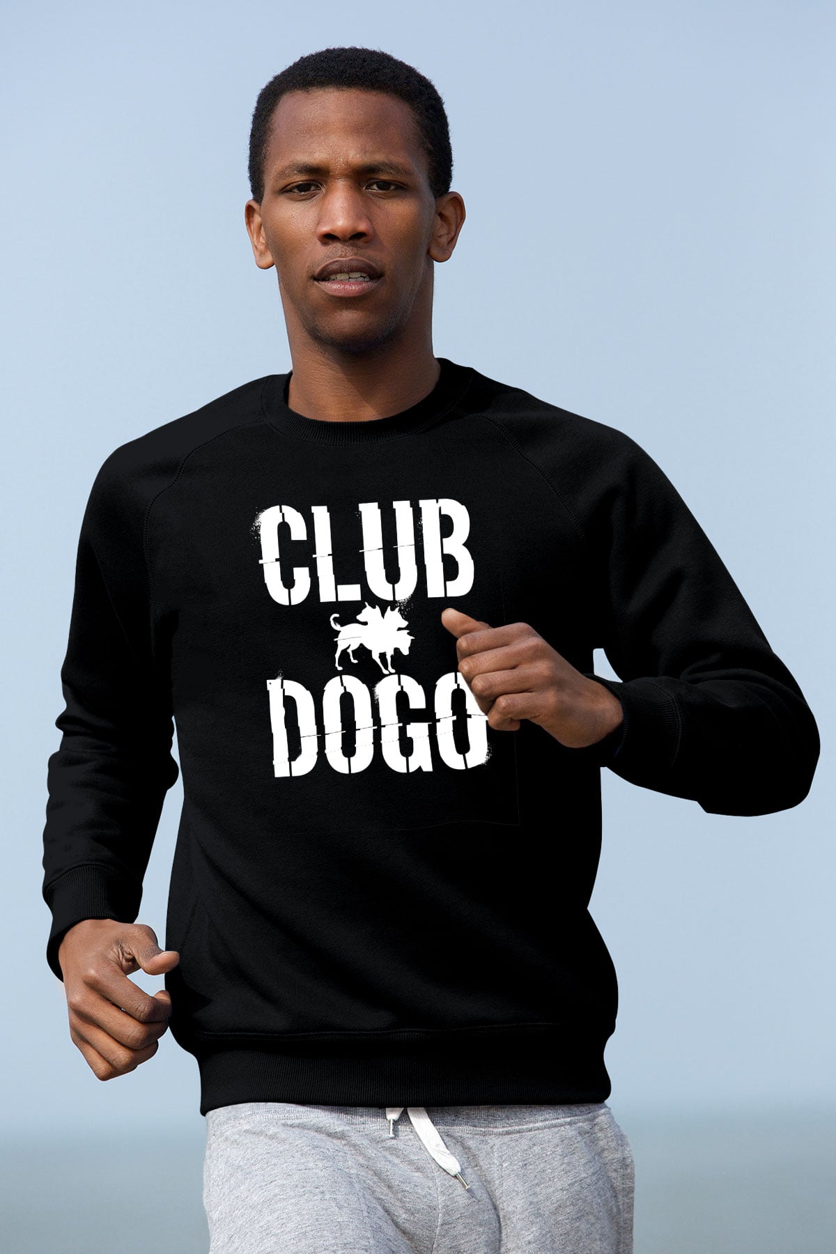 Club Dogo Siyah Unisex Sweatshirt