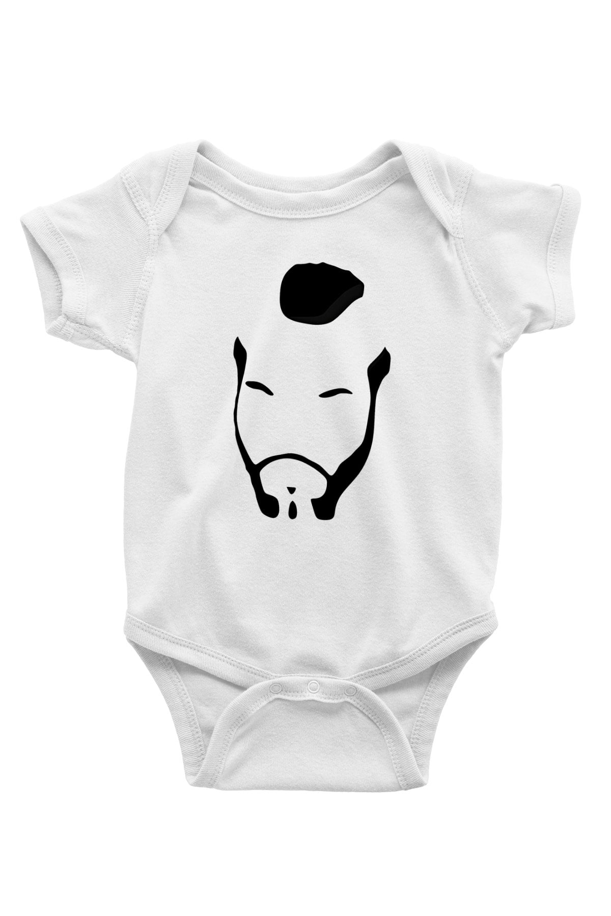 Clubber Baskılı Beyaz Unisex Bebek Body - Zıbın