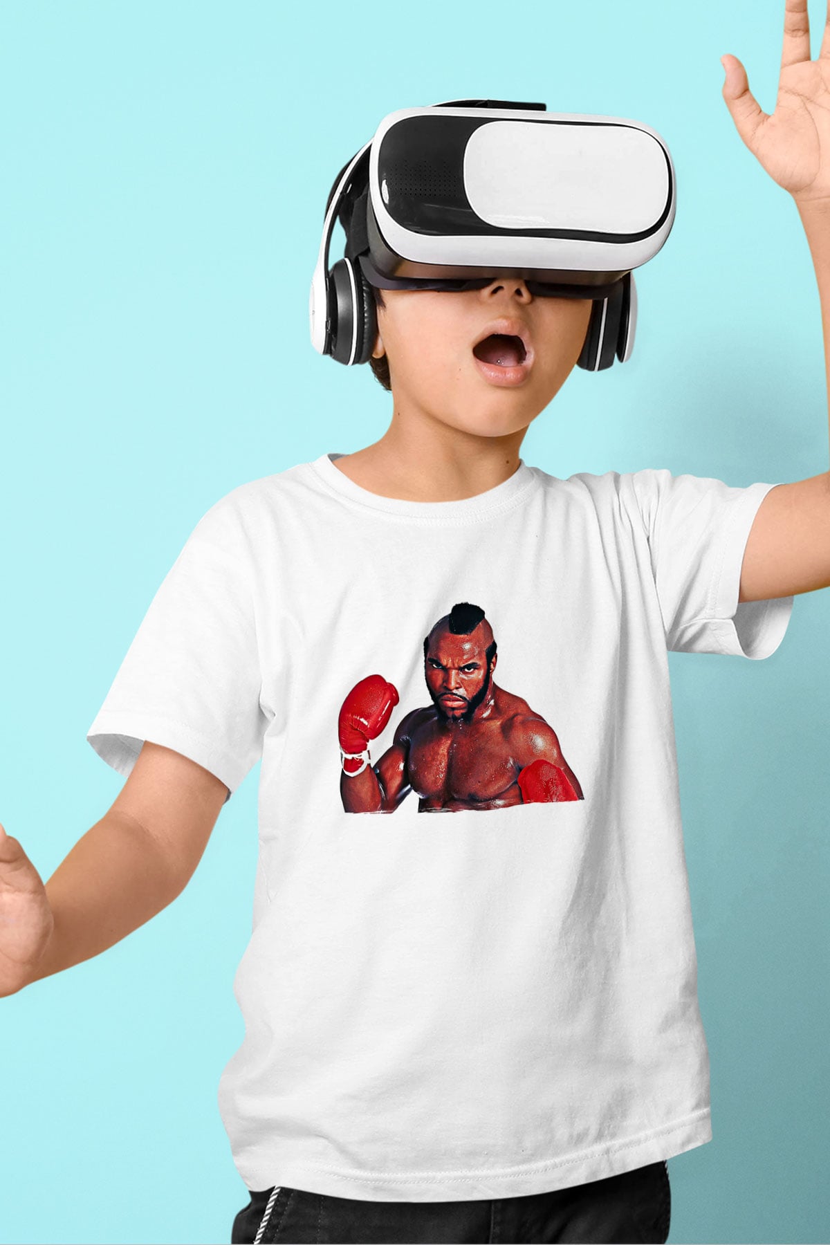 Clubber Baskılı Beyaz Unisex Beyaz Çocuk Tişört - Tshirt