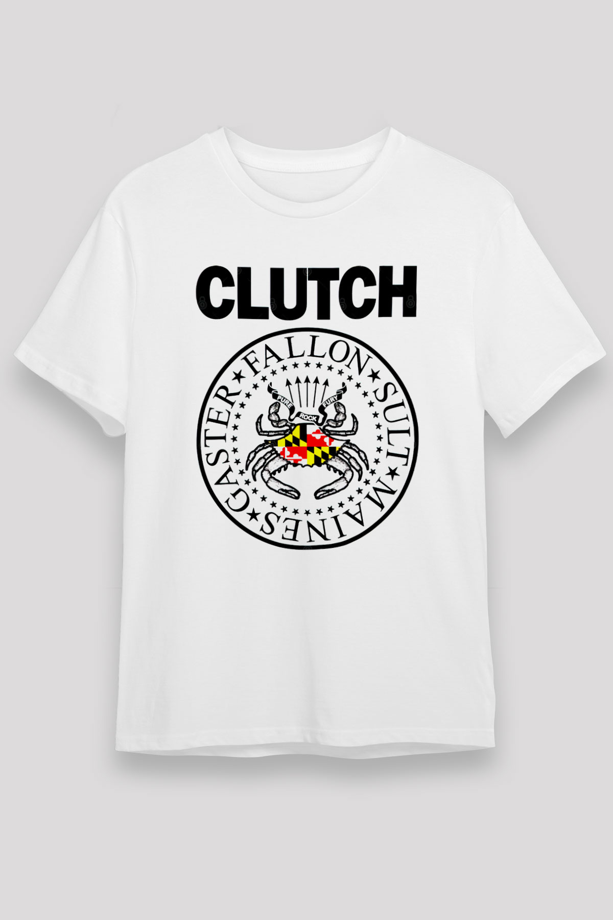 Clutch Beyaz Unisex Tişört T-Shirt - TişörtFabrikası
