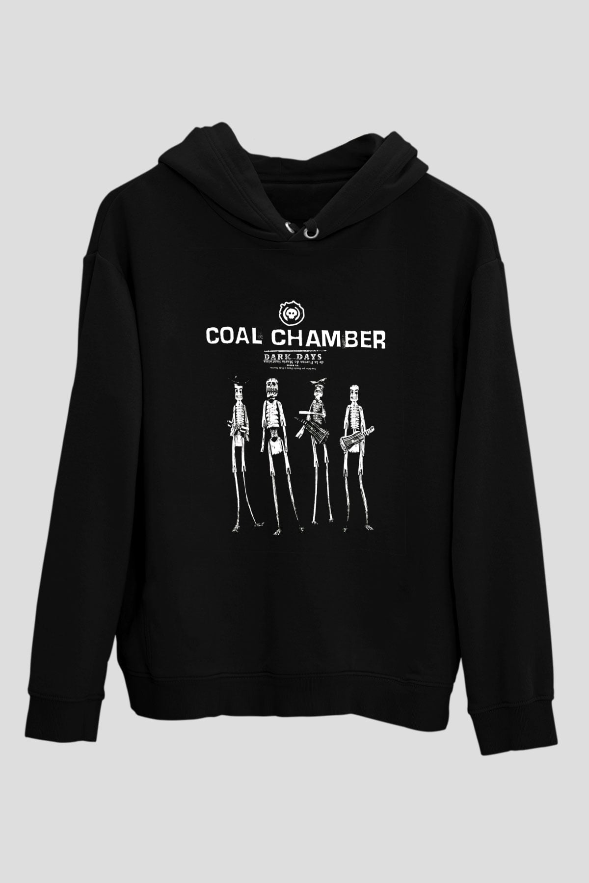 Coal Chamber Baskılı Unisex Siyah Hoodie