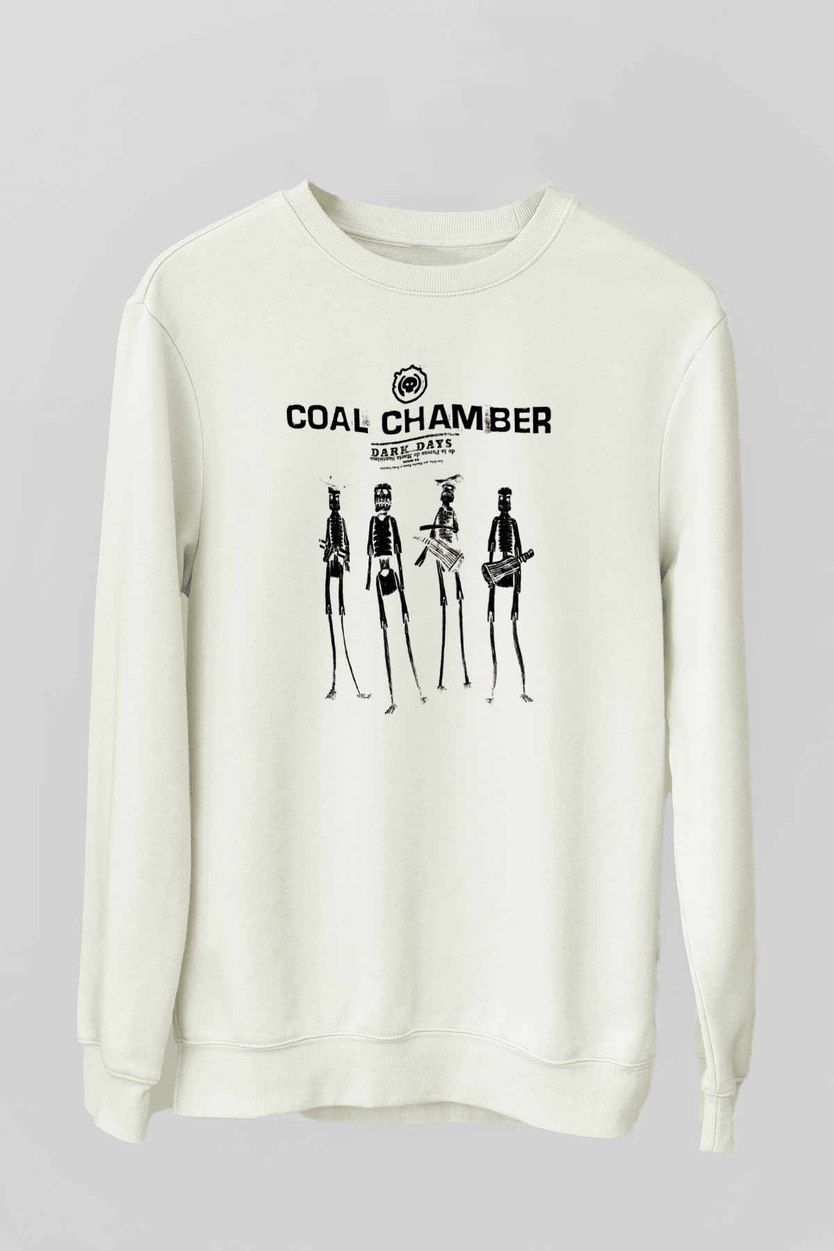 Coal Chamber Beyaz Unisex Sweatshirt