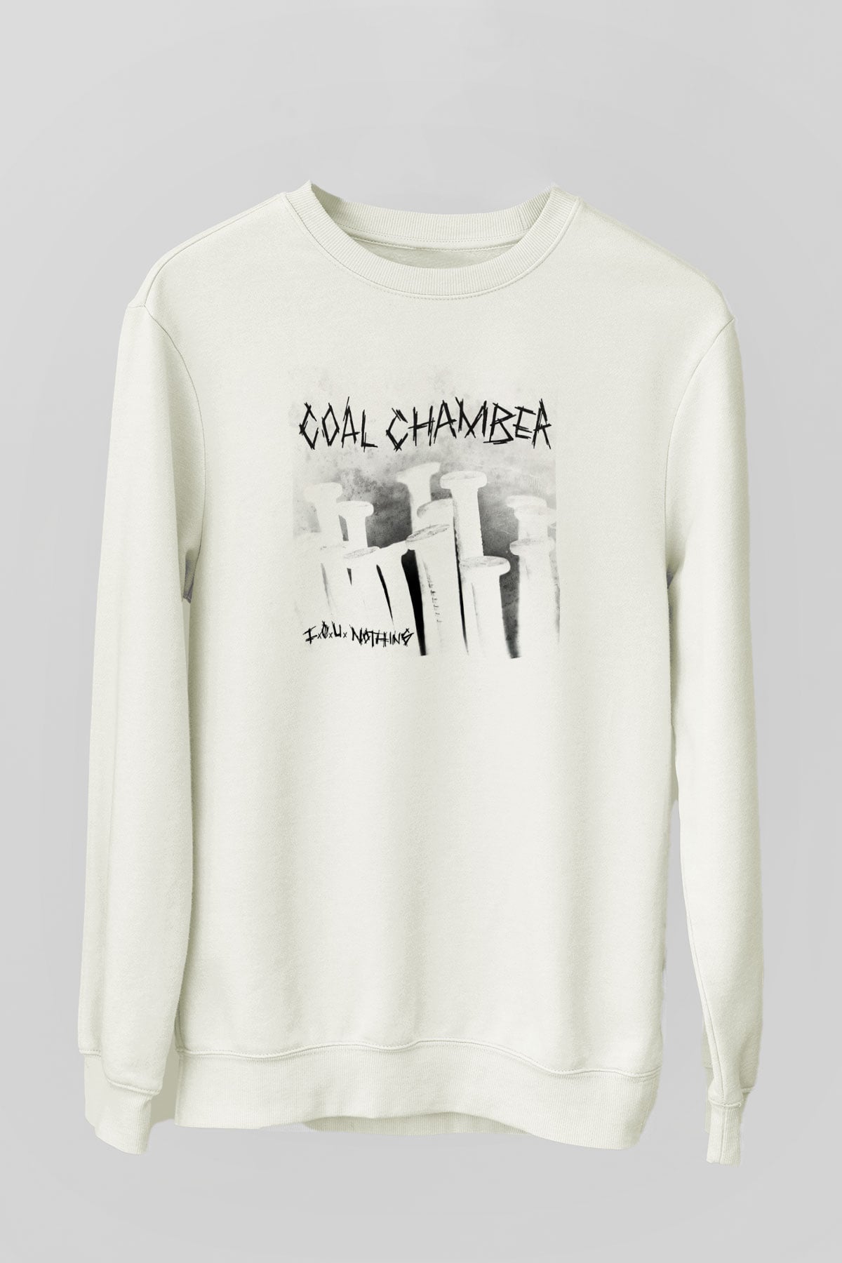 Coal Chamber Beyaz Unisex Sweatshirt