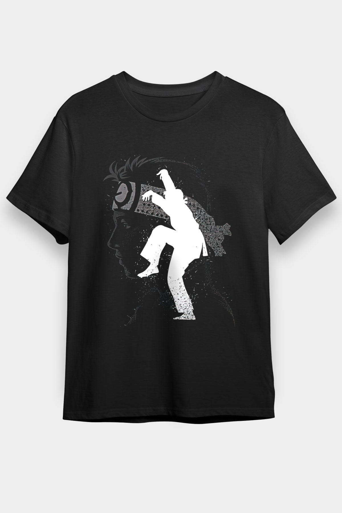 Cobra Kai Baskılı Unisex Siyah Tişört - Tshirt