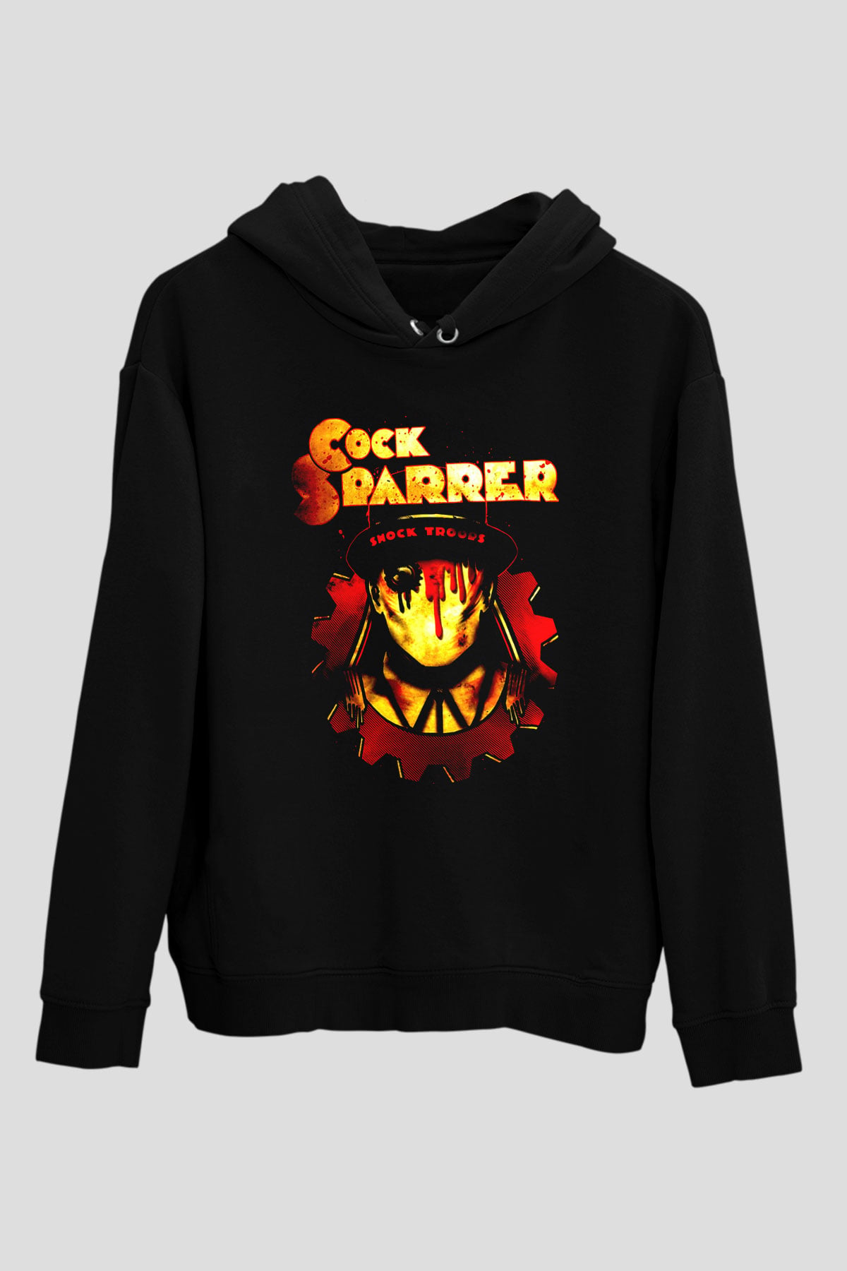 Cock Sparrer Siyah Unisex Kapüşonlu Sweatshirt