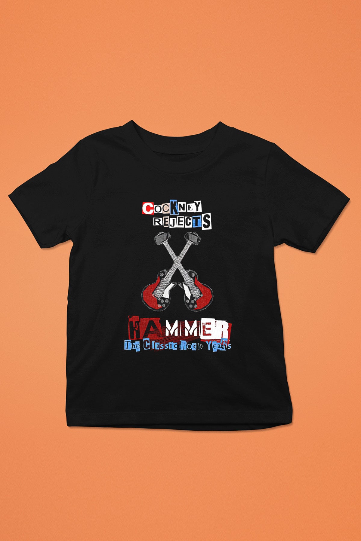 Cockney Rejects Baskılı Unisex Siyah Çocuk Tişört - Tshirt