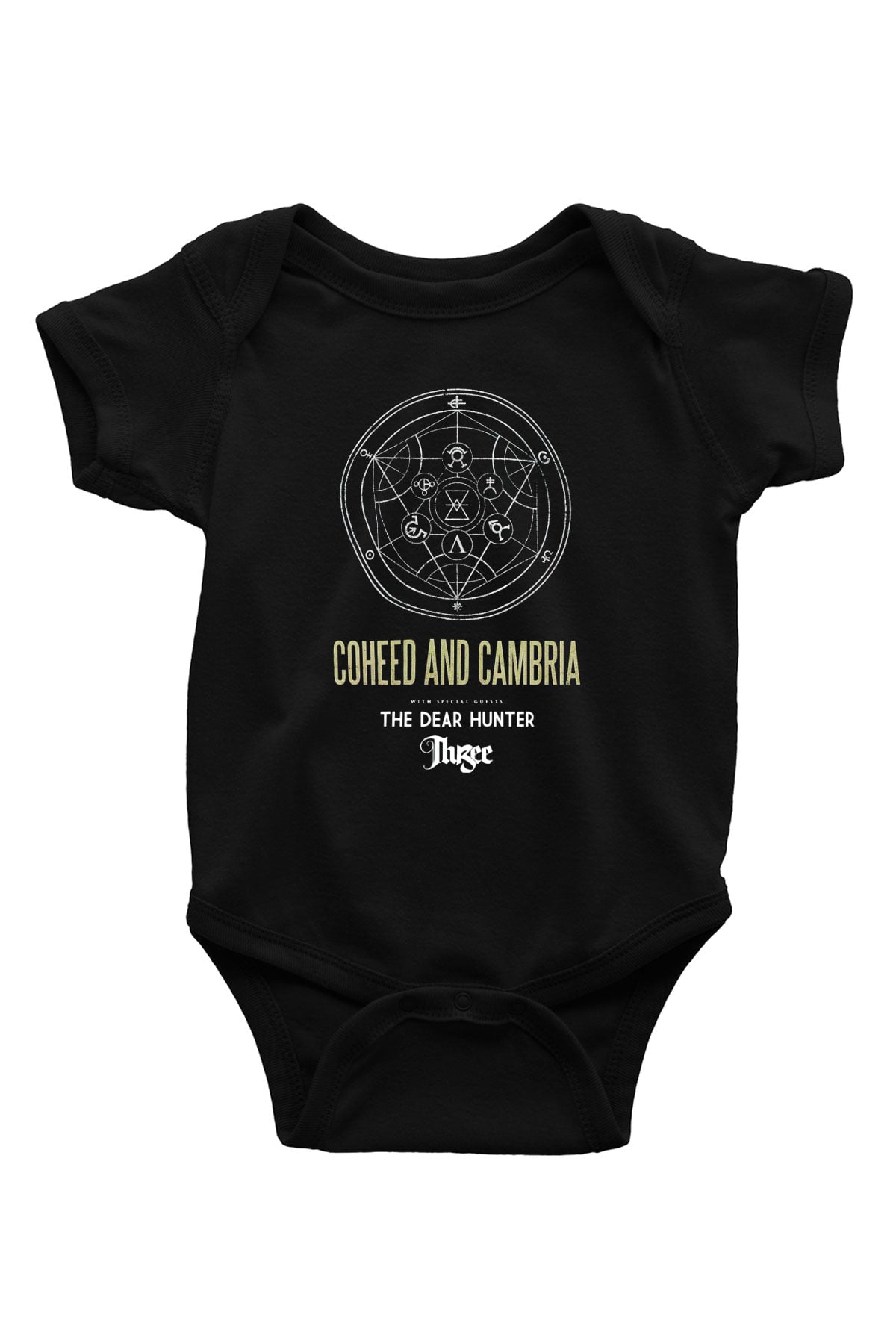 Coheed and Cambria Baskılı Siyah Bebek Body - Zıbın