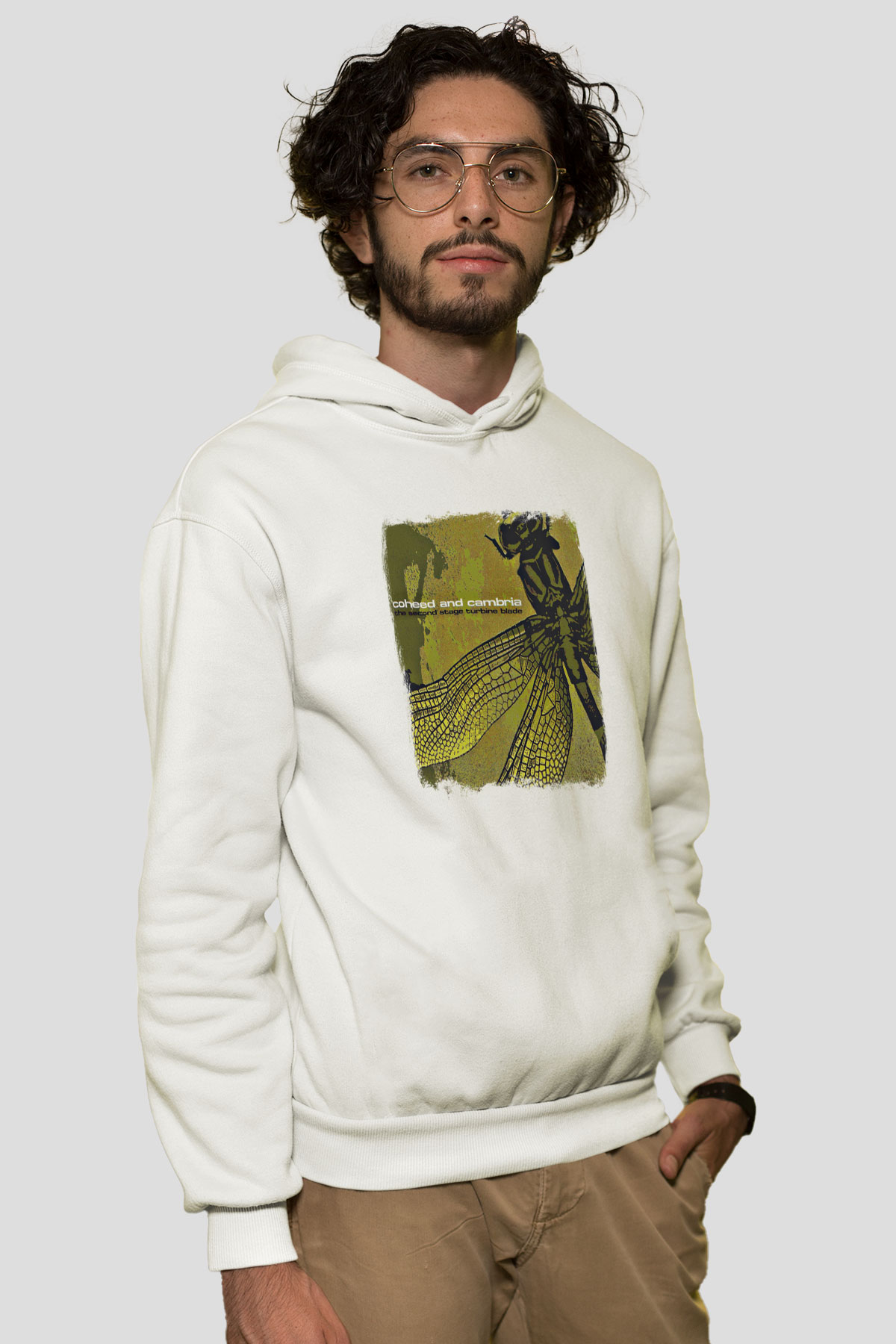 Coheed and Cambria Baskılı Unisex Beyaz Hoodie