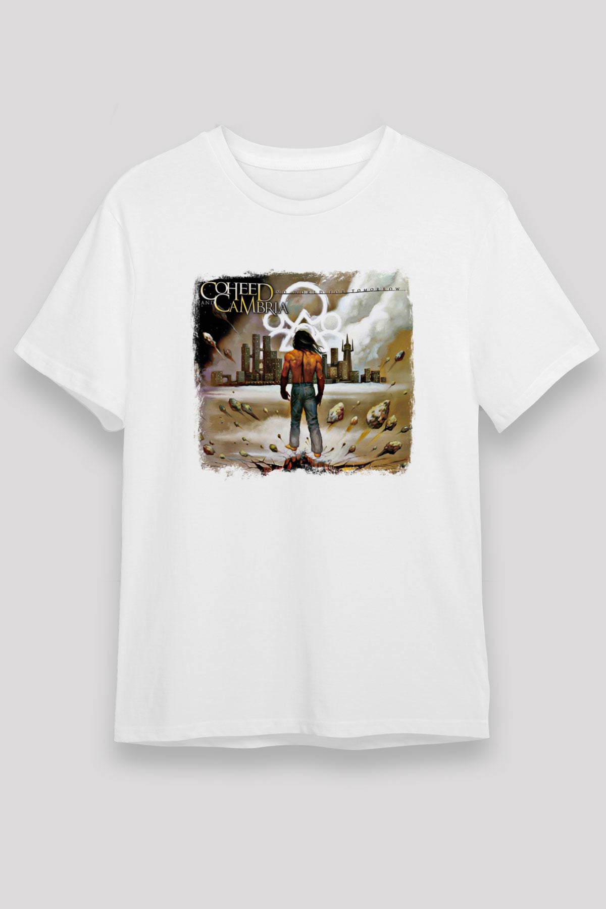Coheed and Cambria Baskılı Unisex Beyaz Tişört