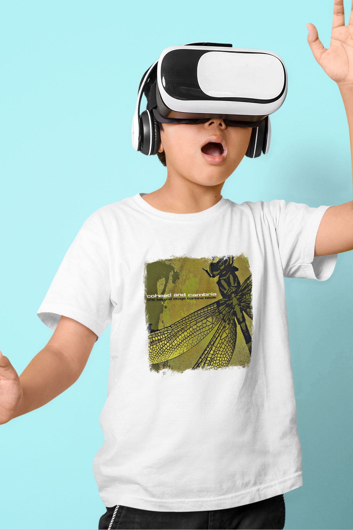 Coheed and Cambria Baskılı Unisex Beyaz Çocuk Tişört