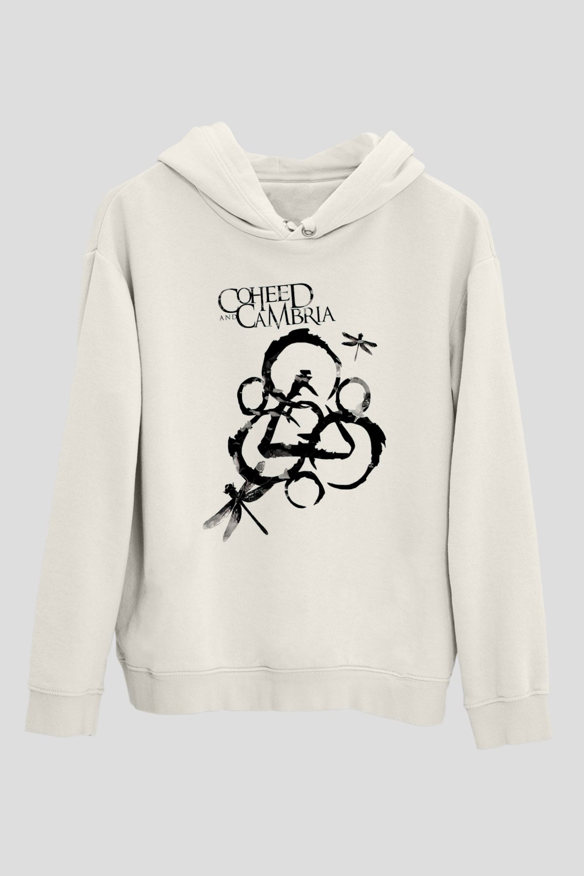 Coheed and Cambria Beyaz Unisex Kapüşonlu Sweatshirt