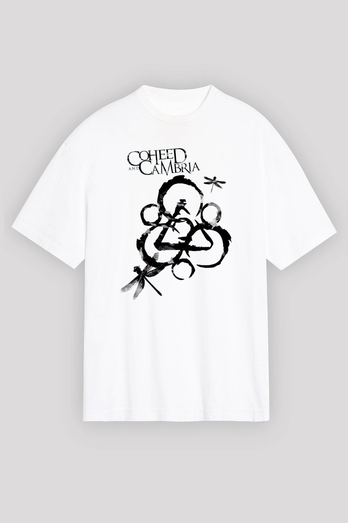 Coheed and Cambria Beyaz Unisex Tişört T-Shirt - TişörtFabrikası