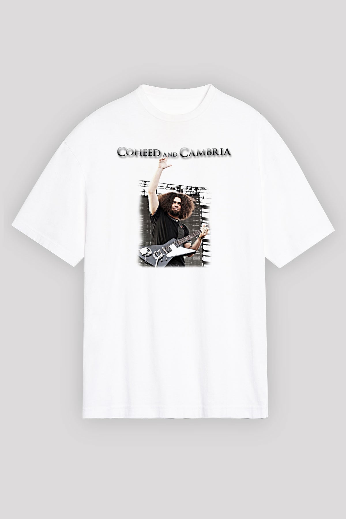 Coheed and Cambria Beyaz Unisex Tişört T-Shirt - TişörtFabrikası