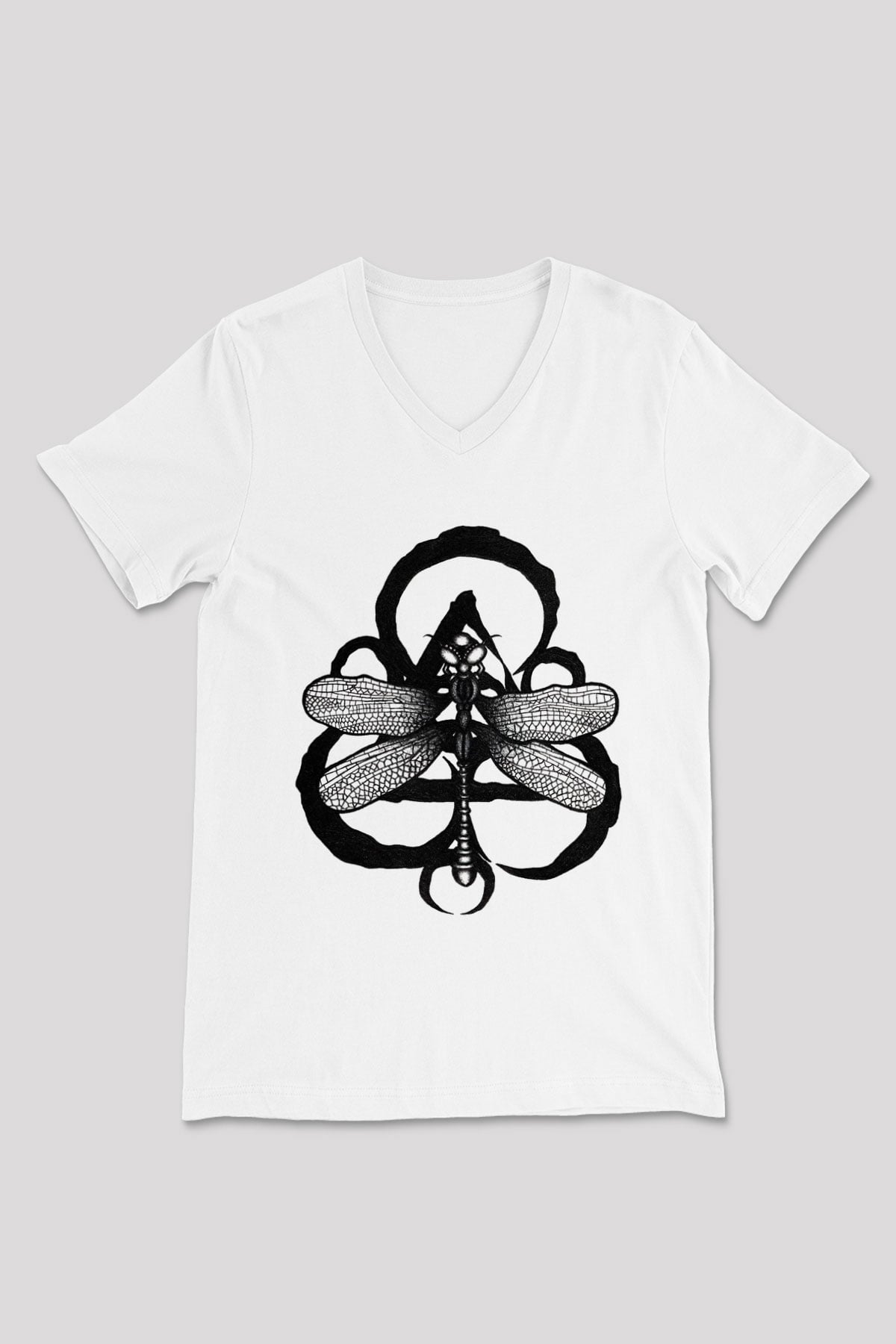 Coheed and Cambria Beyaz Unisex V Yaka Tişört T-Shirt