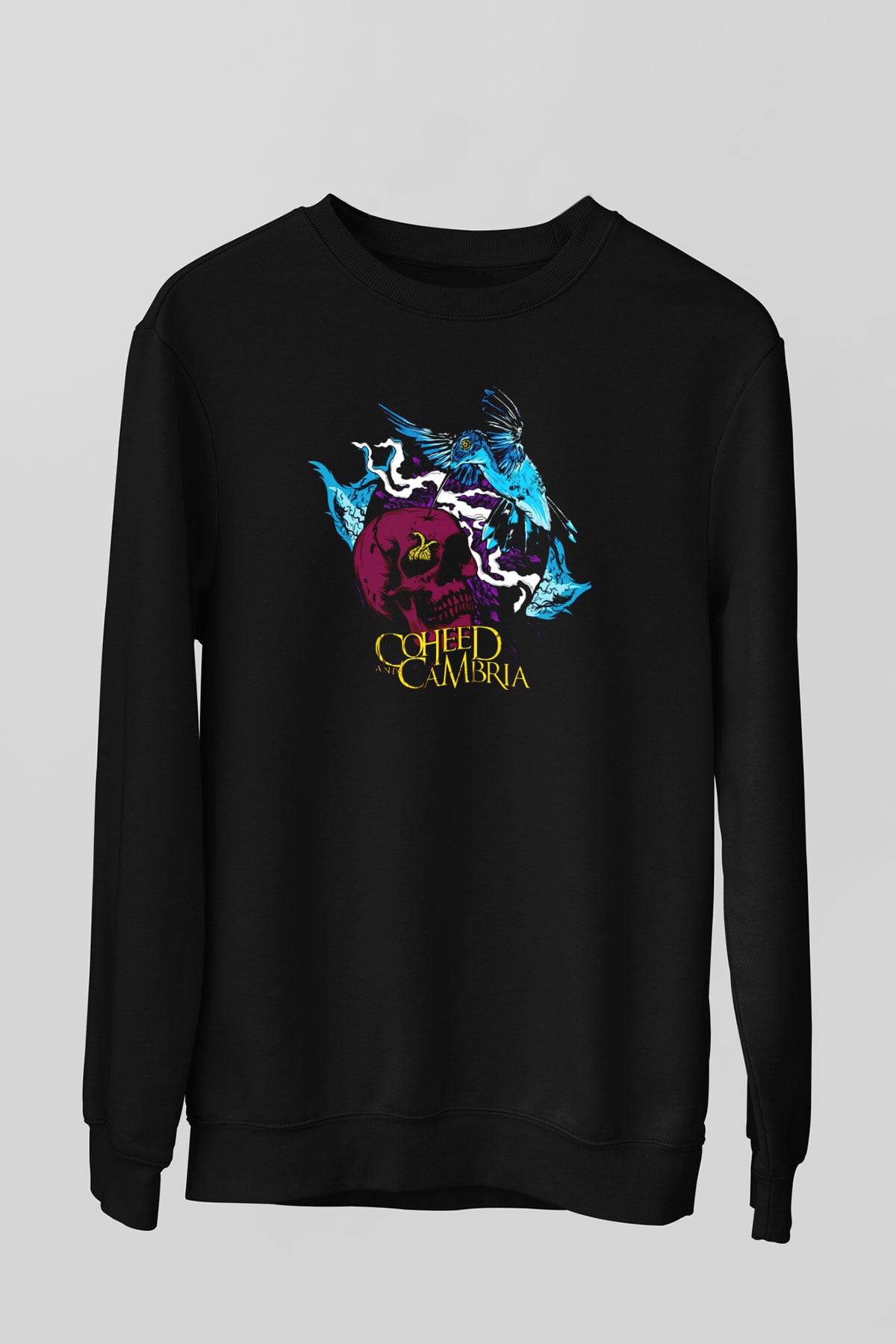 Coheed and Cambria Siyah Unisex Sweatshirt
