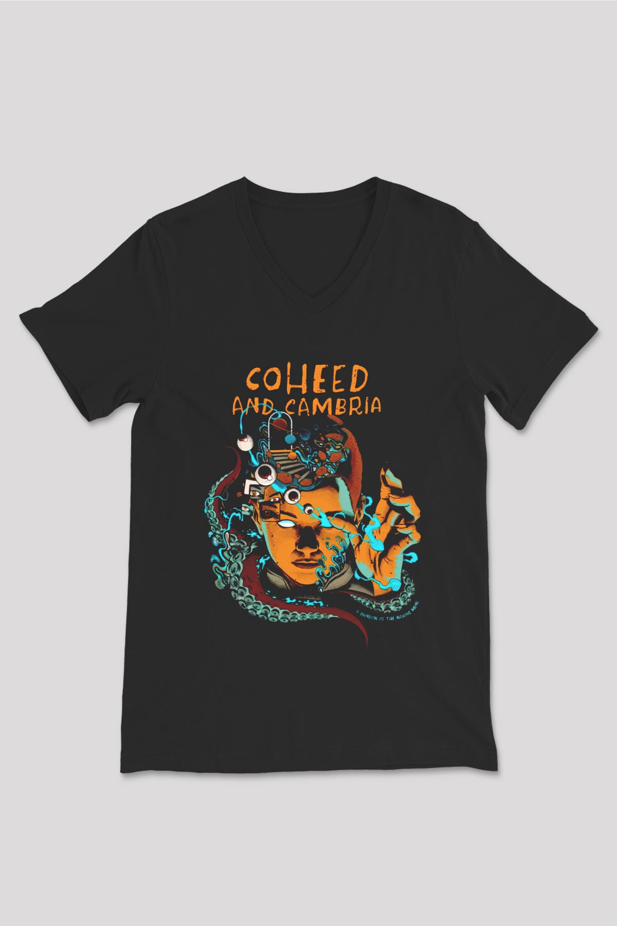 Coheed and Cambria Siyah Unisex V Yaka Tişört