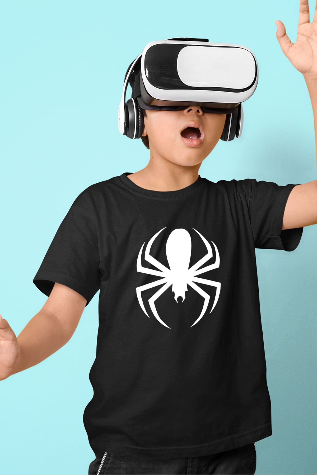 Cold Baskılı Unisex Siyah Çocuk Tişört - Tshirt