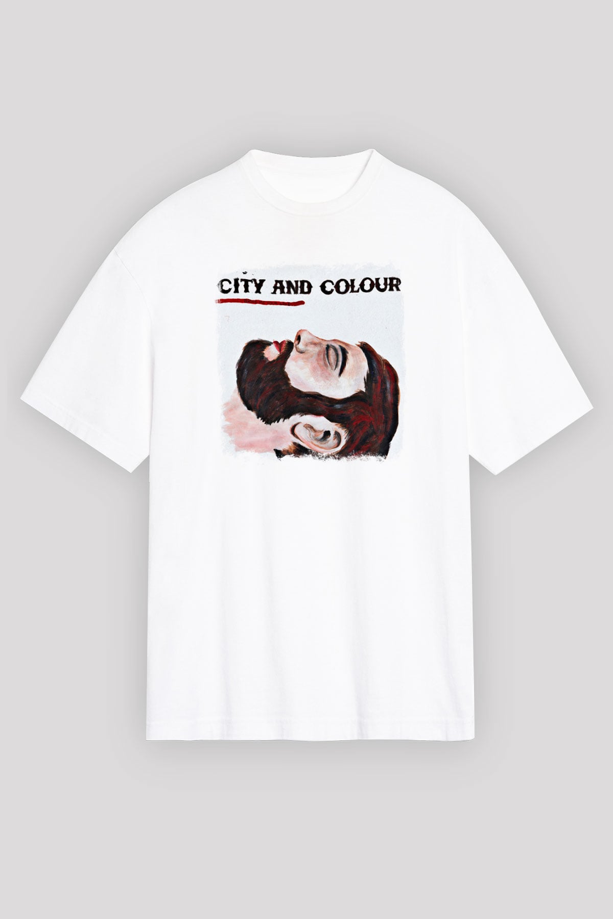 Color of Violence Baskılı Unisex Beyaz Oversize Tişört