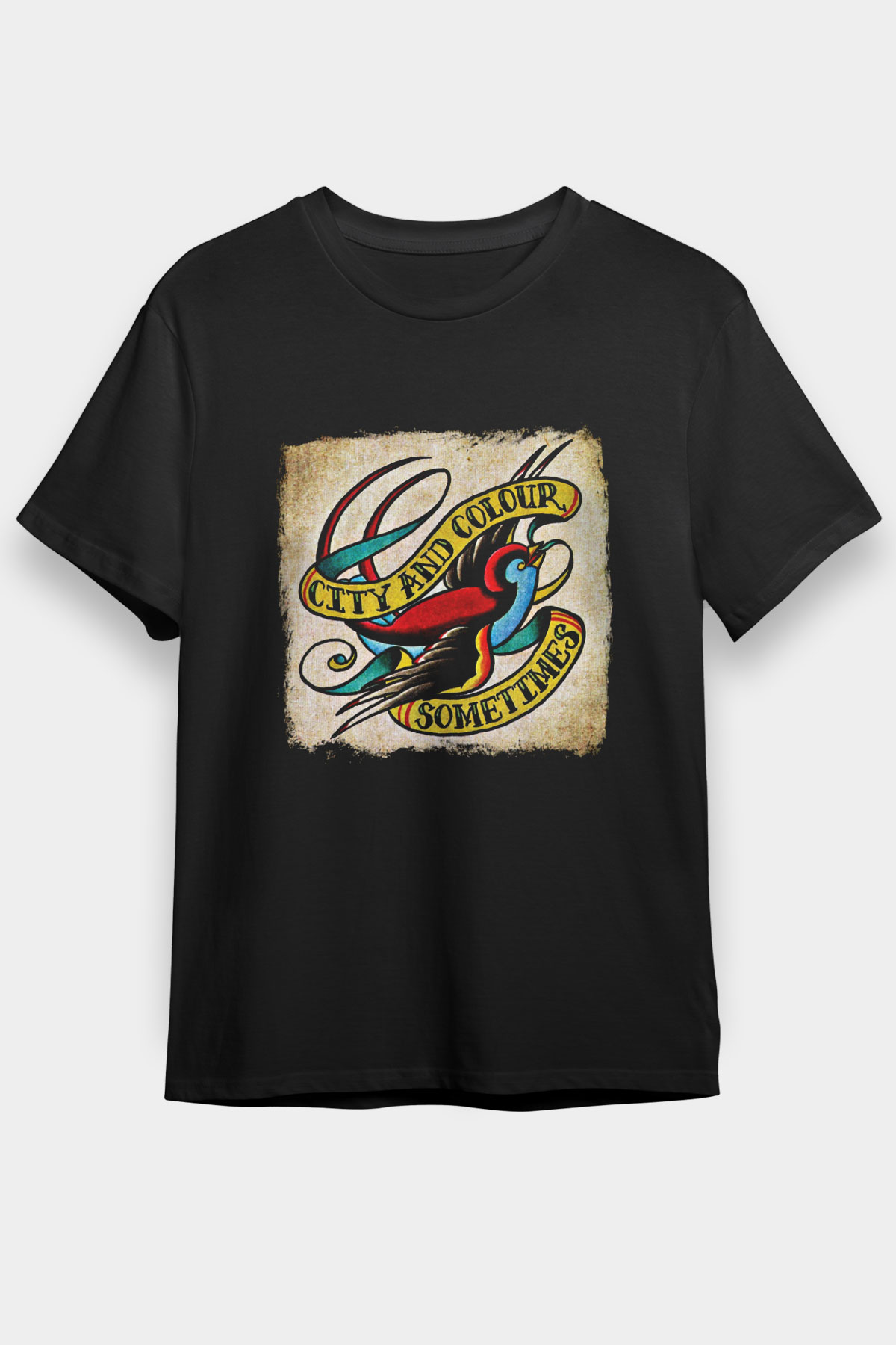 Color of Violence Baskılı Unisex Siyah Tişört
