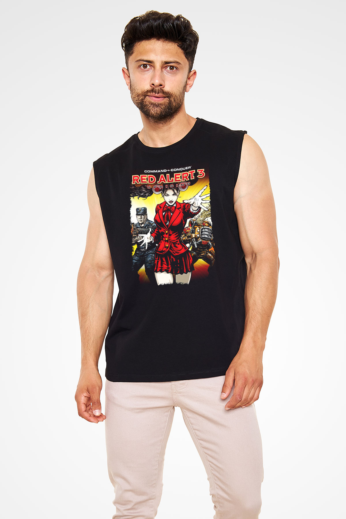 Command and Conquer Siyah Unisex Kolsuz Tişört