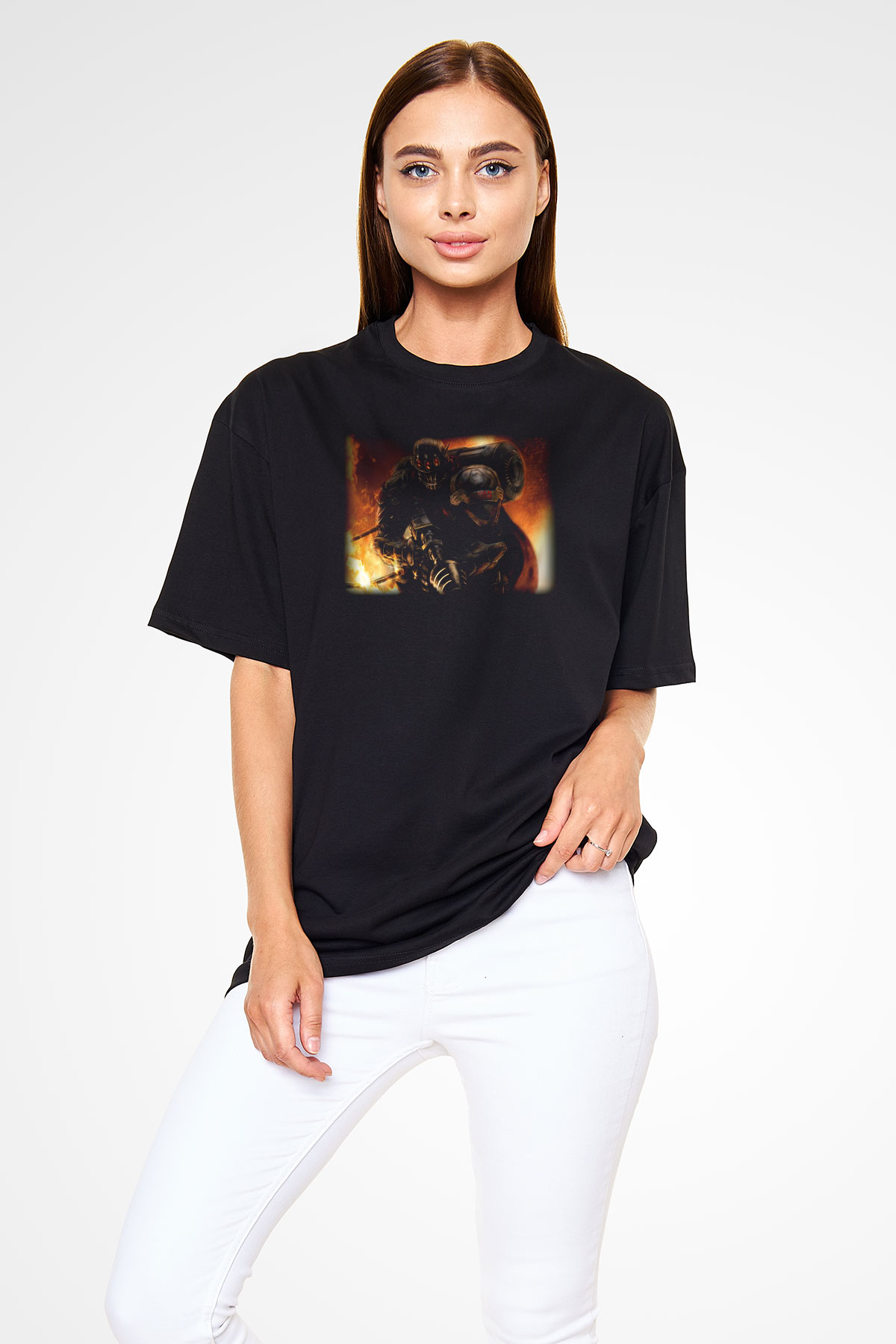 Command and Conquer Siyah Unisex Oversize Tişört T-Shirt