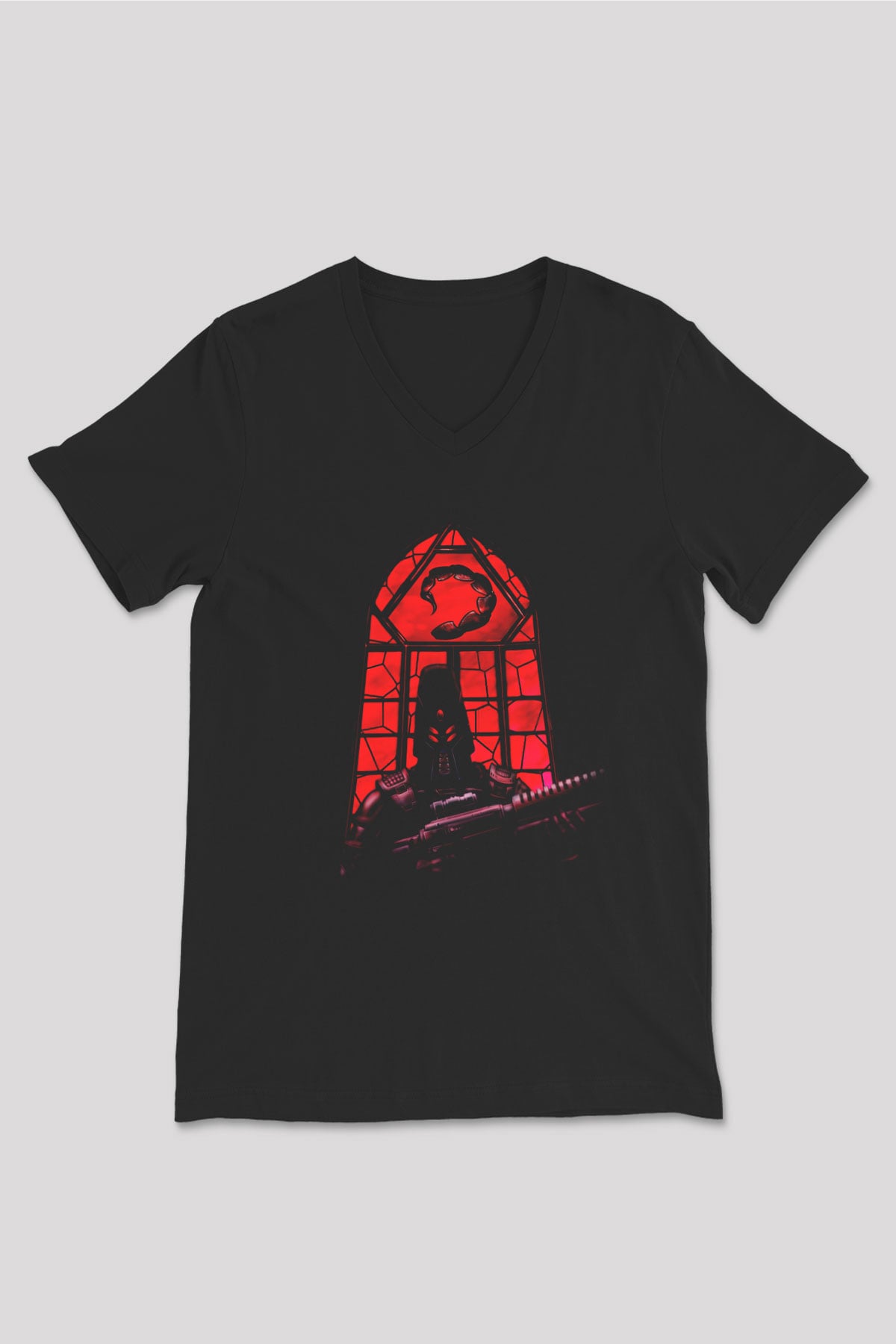 Command and Conquer Siyah Unisex V Yaka Tişört T-Shirt
