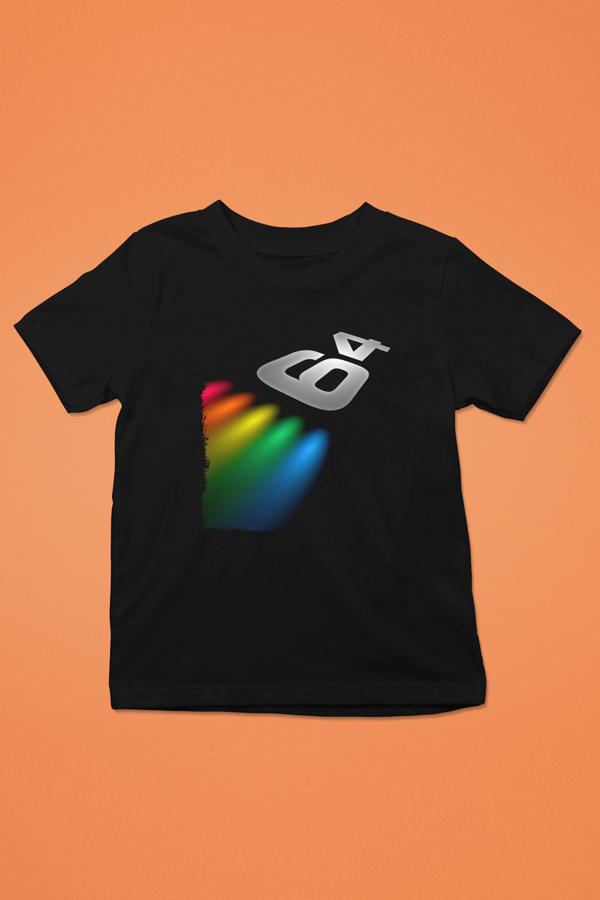 Commodore 64 Baskılı Unisex Siyah Çocuk Tişört - Tshirt
