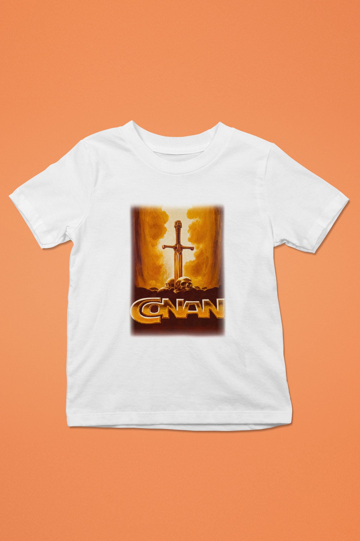 Conan the Barbarian Baskılı Beyaz Unisex Çocuk Tişört