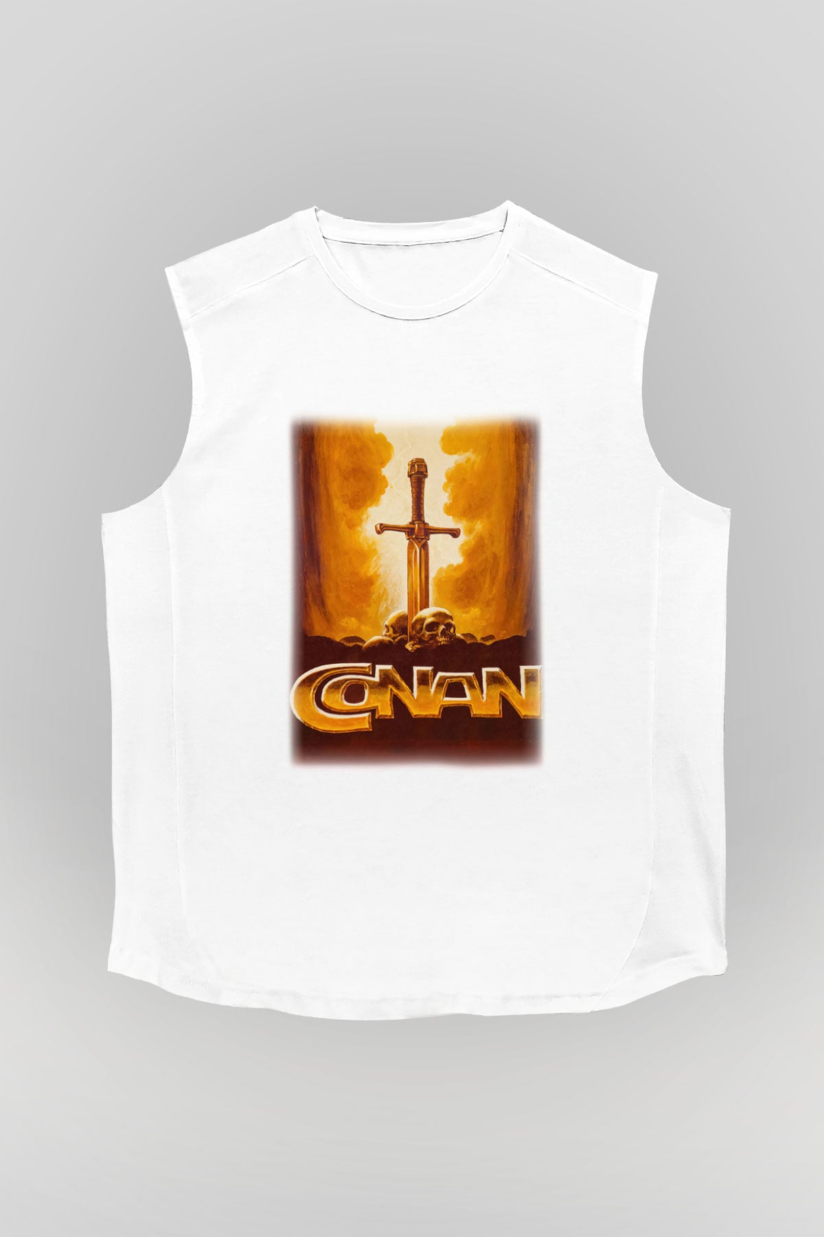 Conan the Barbarian Beyaz Unisex Kolsuz Tişört