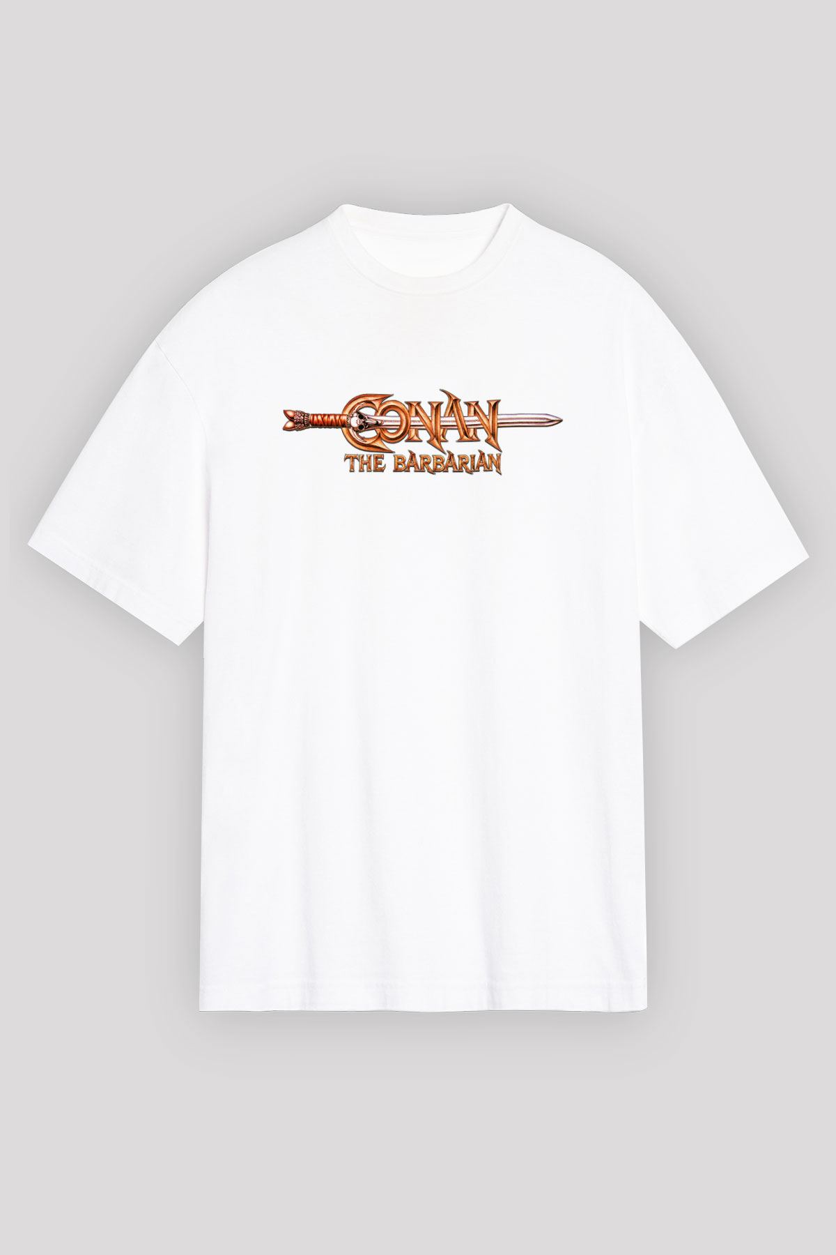 Conan the Barbarian Beyaz Unisex Oversize Tişört T-Shirt