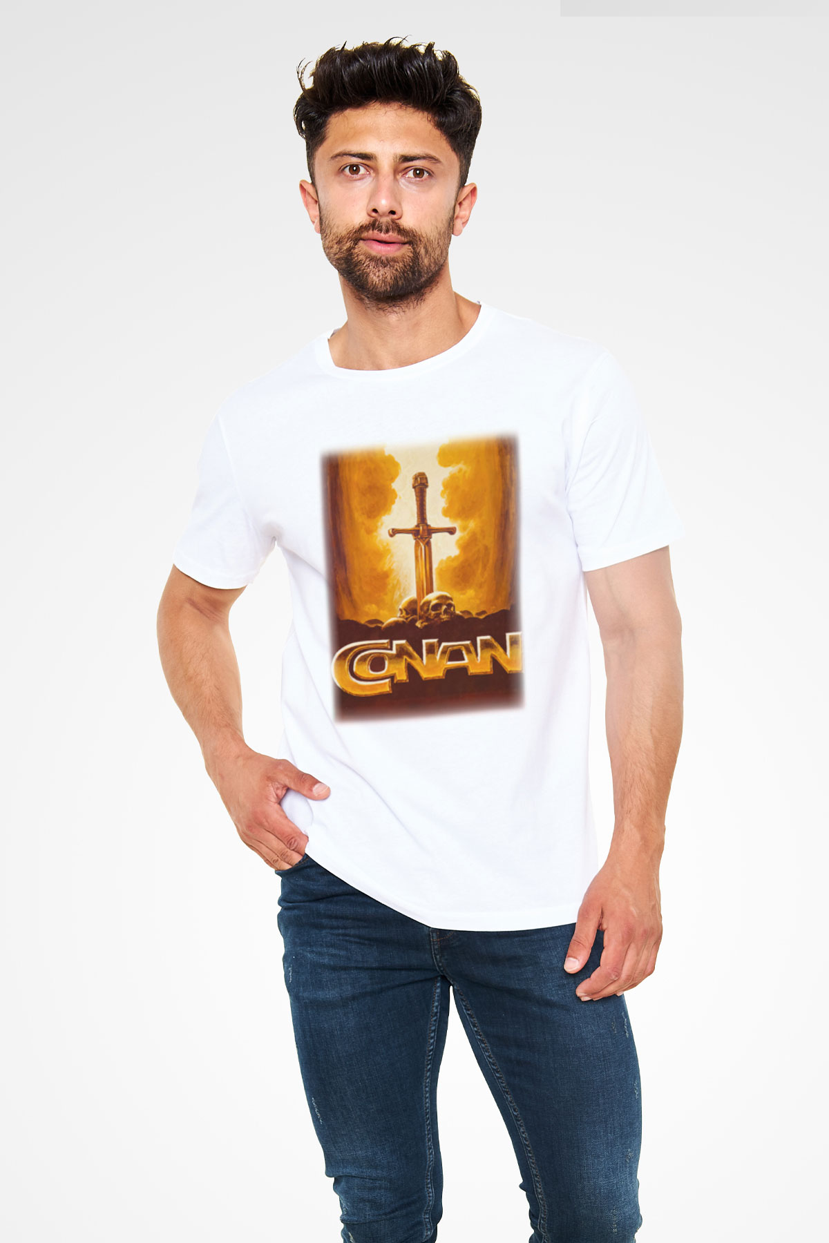 Conan the Barbarian Beyaz Unisex Tişört T-Shirt