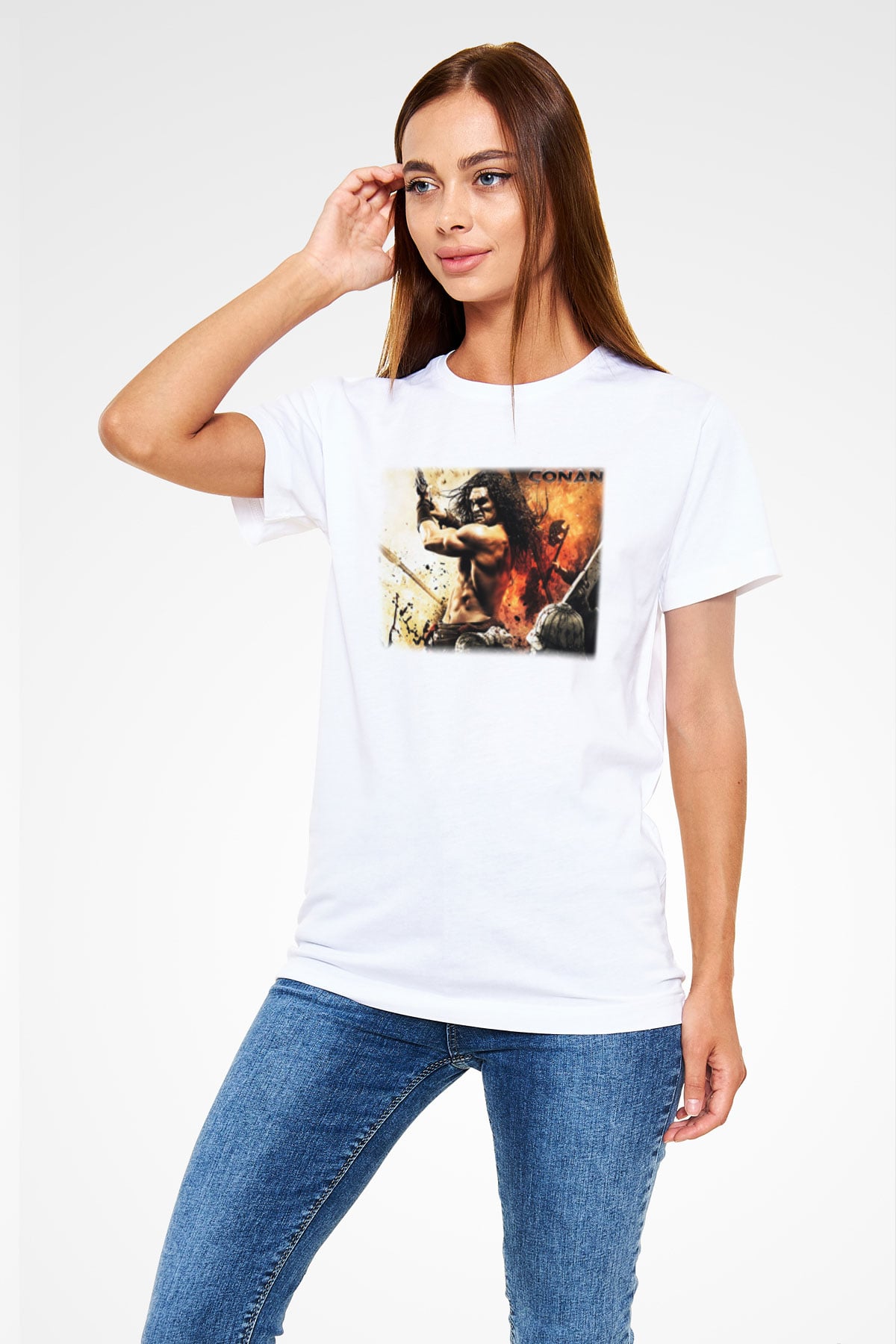 Conan the Barbarian Beyaz Unisex Tişört T-Shirt