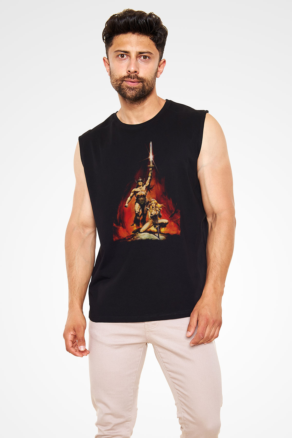 Conan the Barbarian Siyah Unisex Kolsuz Tişört