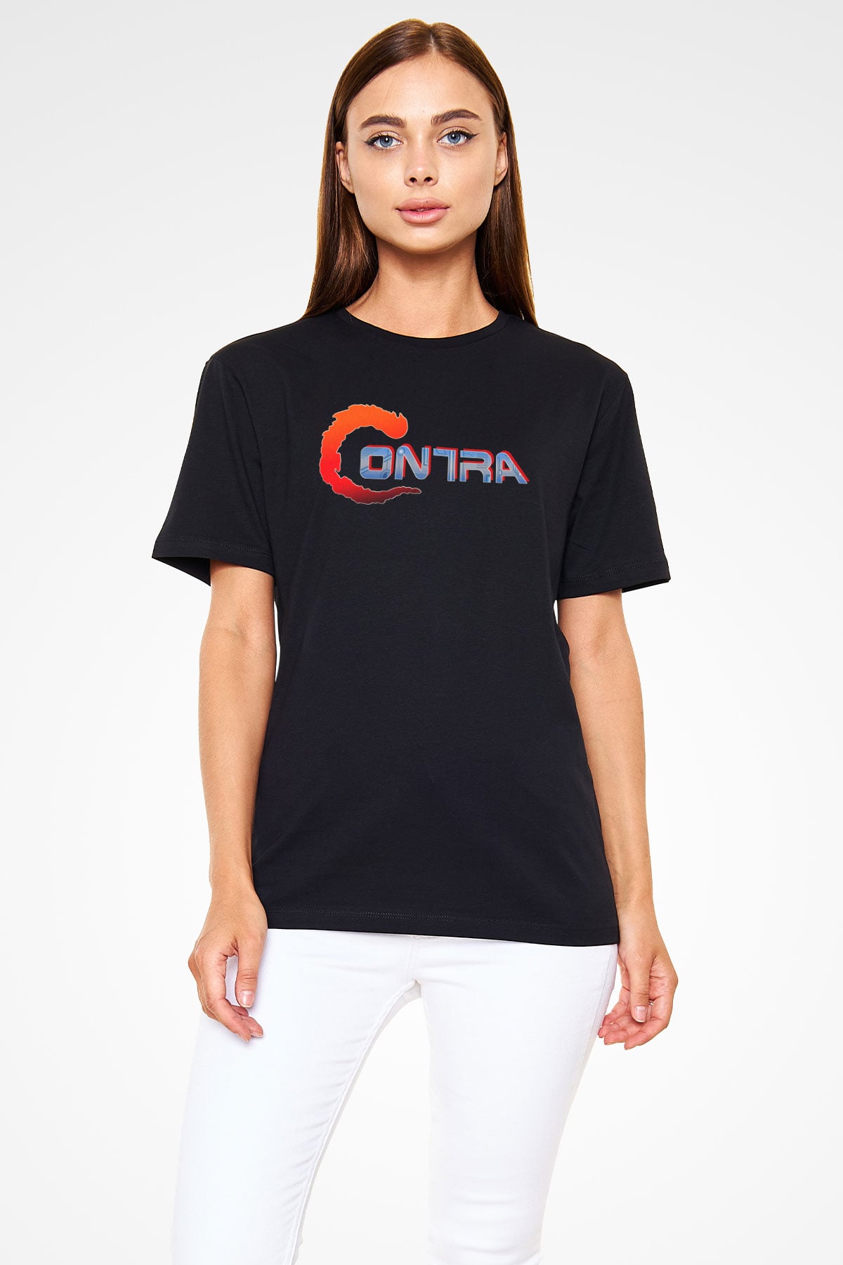 Contra Siyah Unisex Tişört T-Shirt
