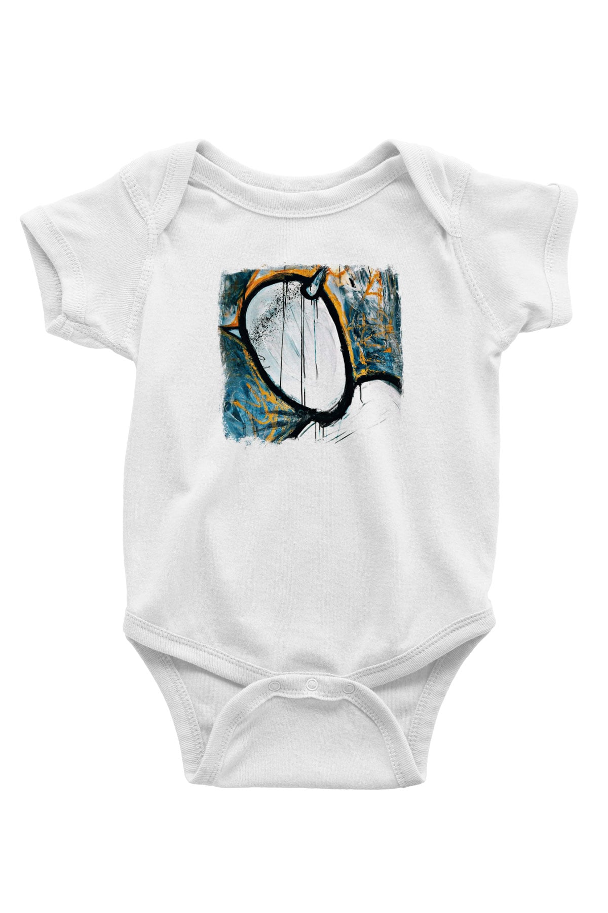 Converge Baskılı Unisex Beyaz Bebek Body - Zıbın